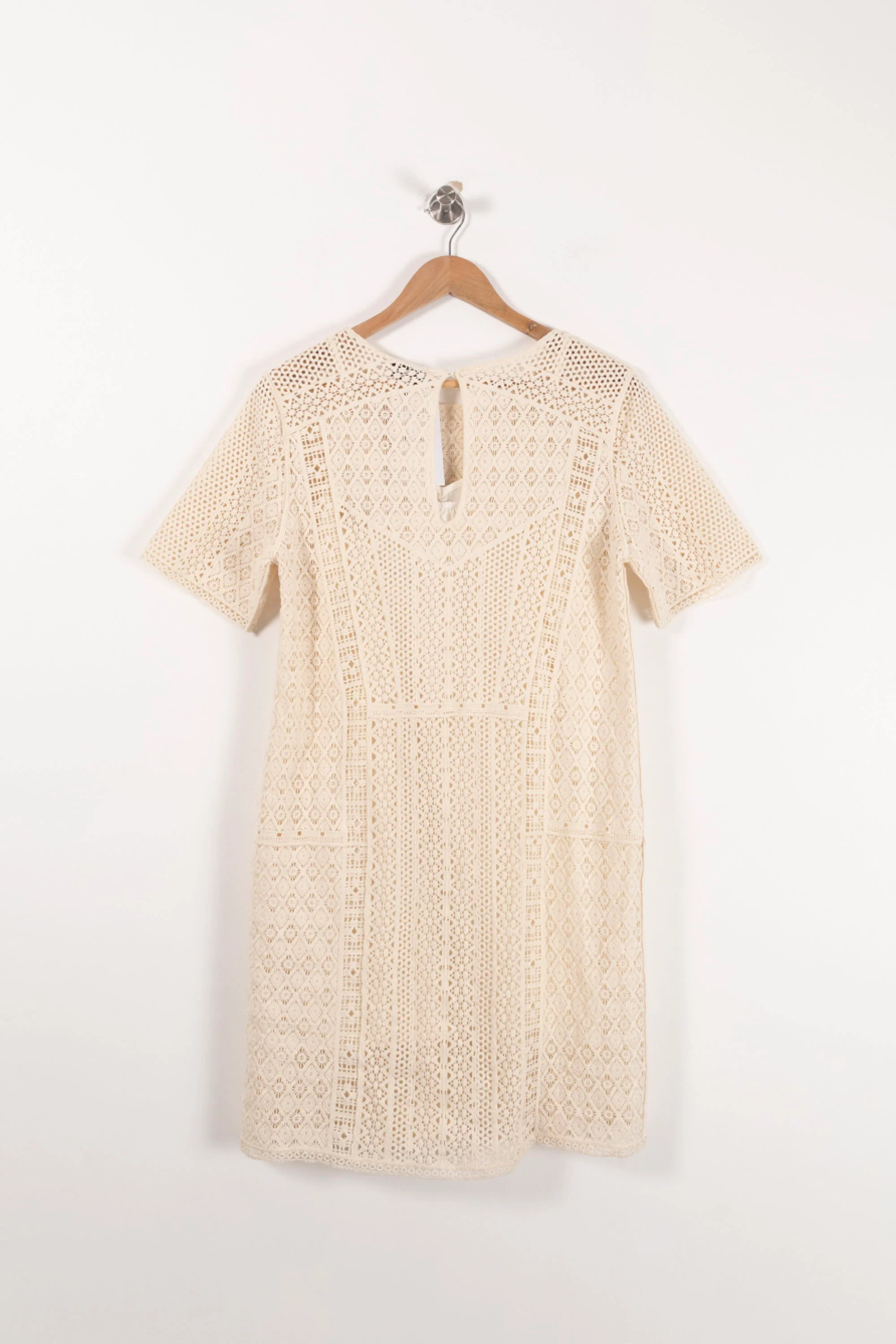 Robe en Dentelle Beige - Taille S/36 - Image 4