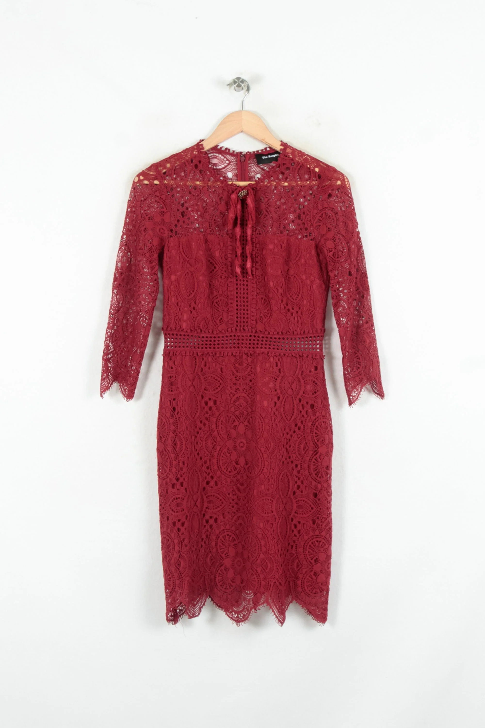 Robe En Dentelle Bordeaux - Taille XS/34 - Image 2