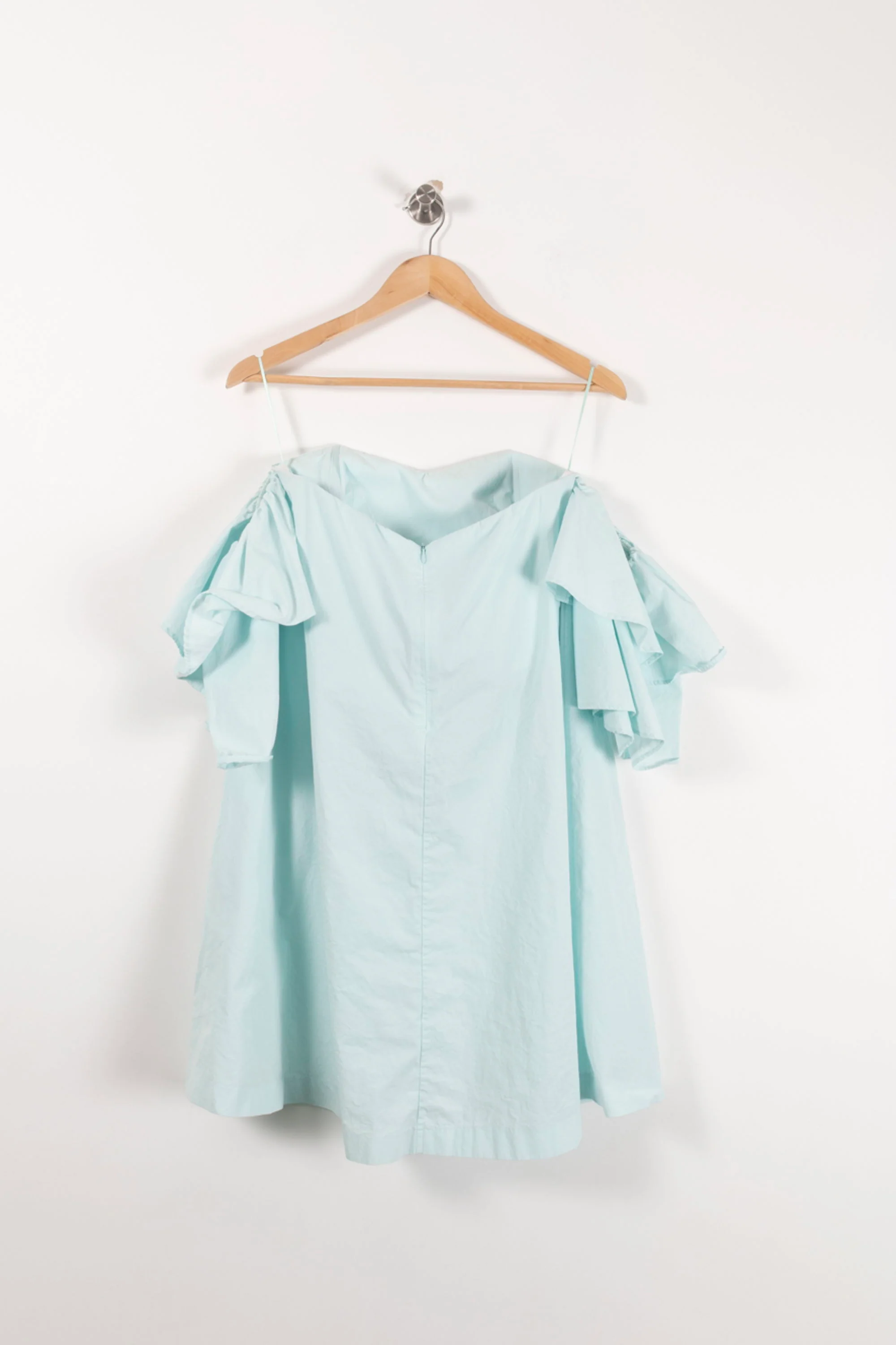 Robe Épaules Dénudées Bleue Claire - Taille S/36 - Image 4