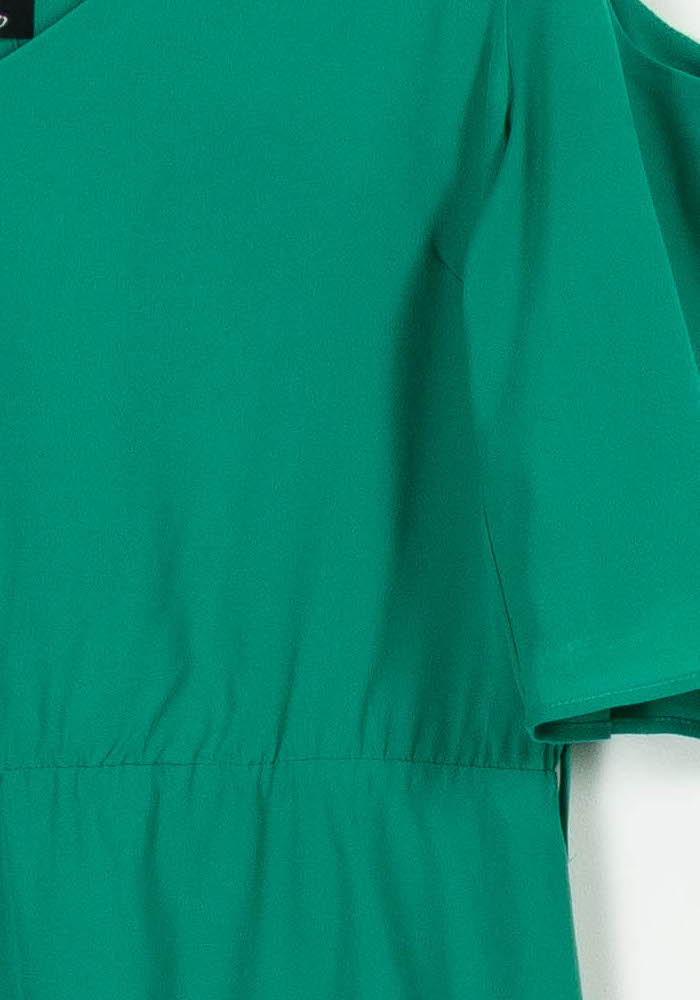 Robe Épaules Dénudées Verte - Taille M/38 - Image 3