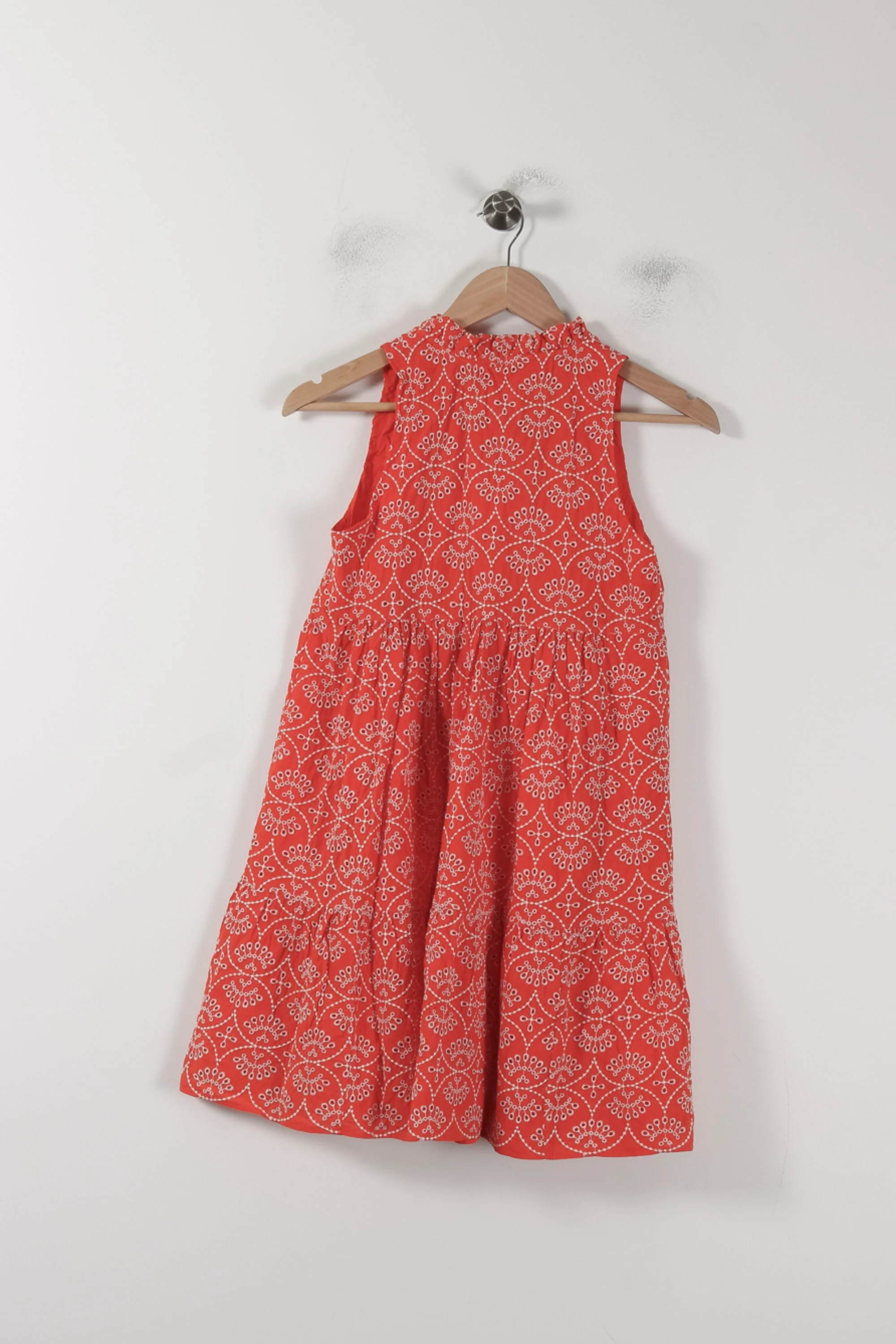 Robe Évasée Orange et Blanche - Taille XS/34 - Image 4