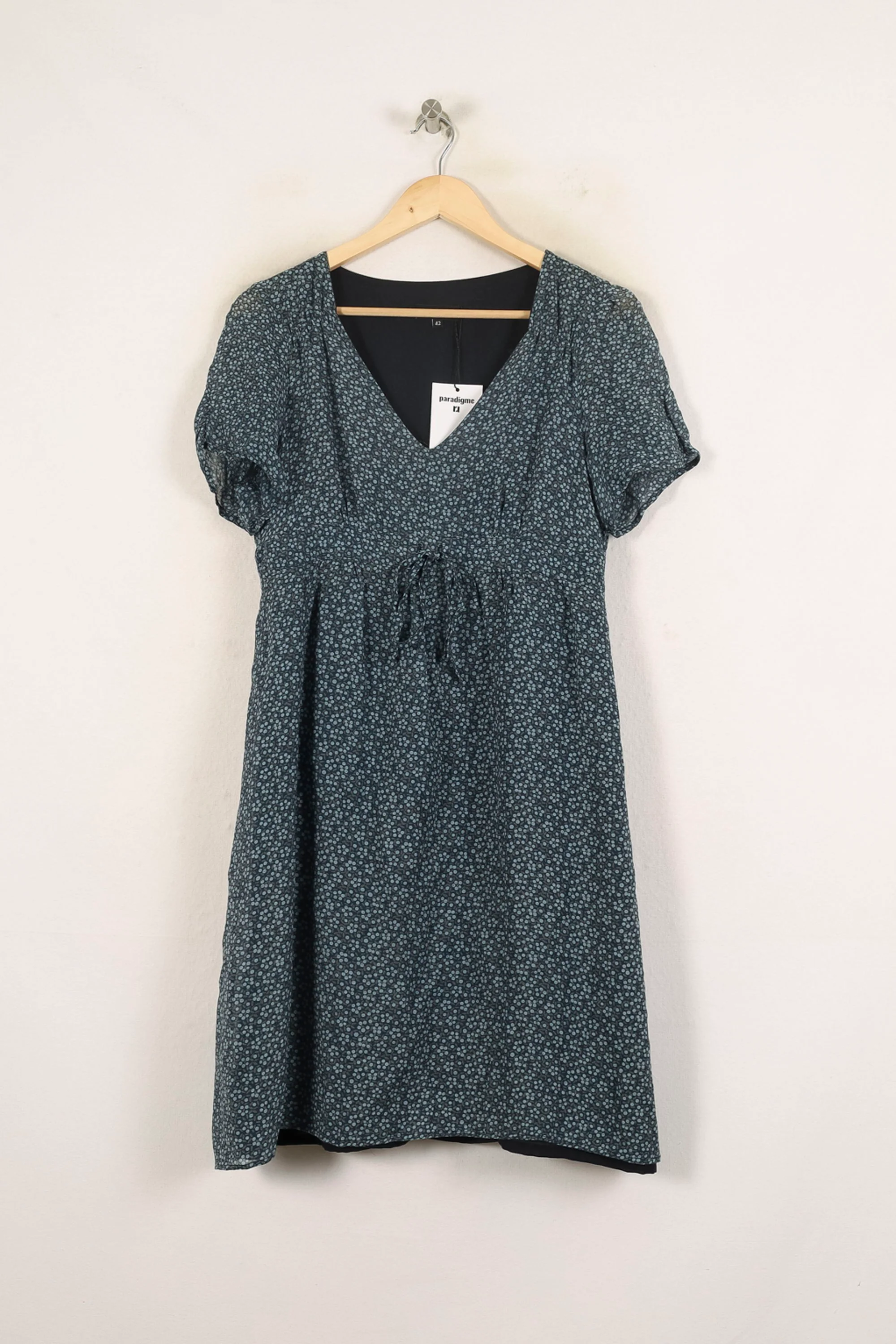 Robe Fleurie Bleue - Taille XL/42 - Image 2