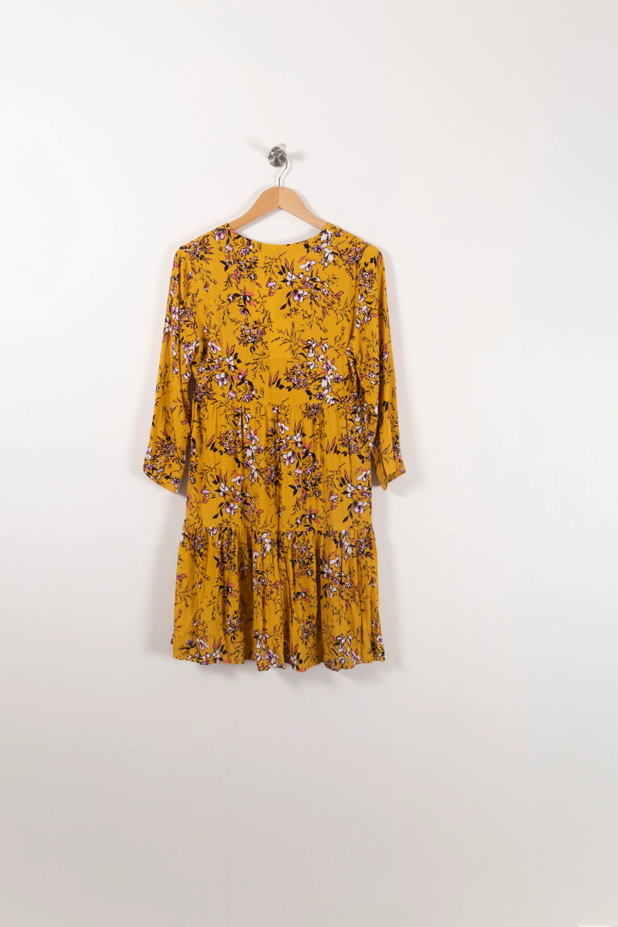 Robe Fleurie Jaune - Taille M/38 - Image 4
