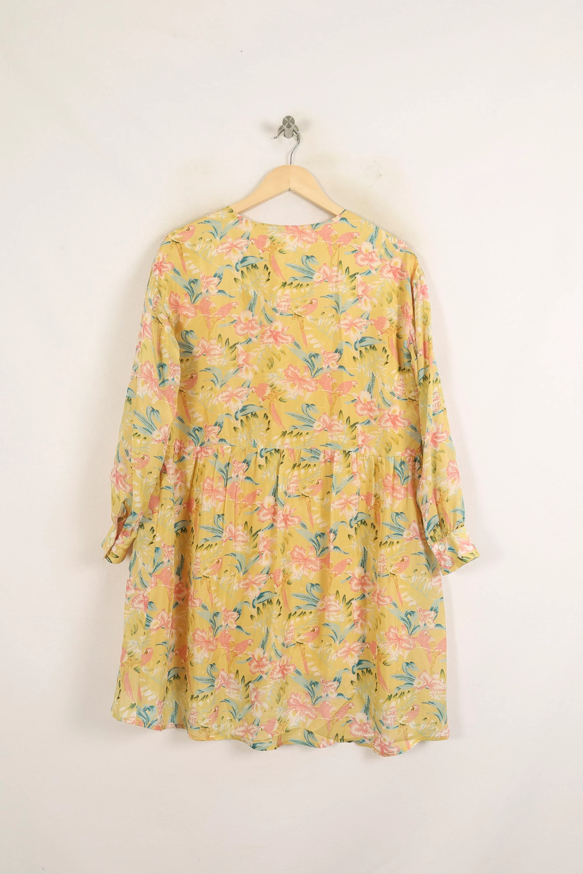 Robe Fleurie Jaune - Taille S/36 - Image 4