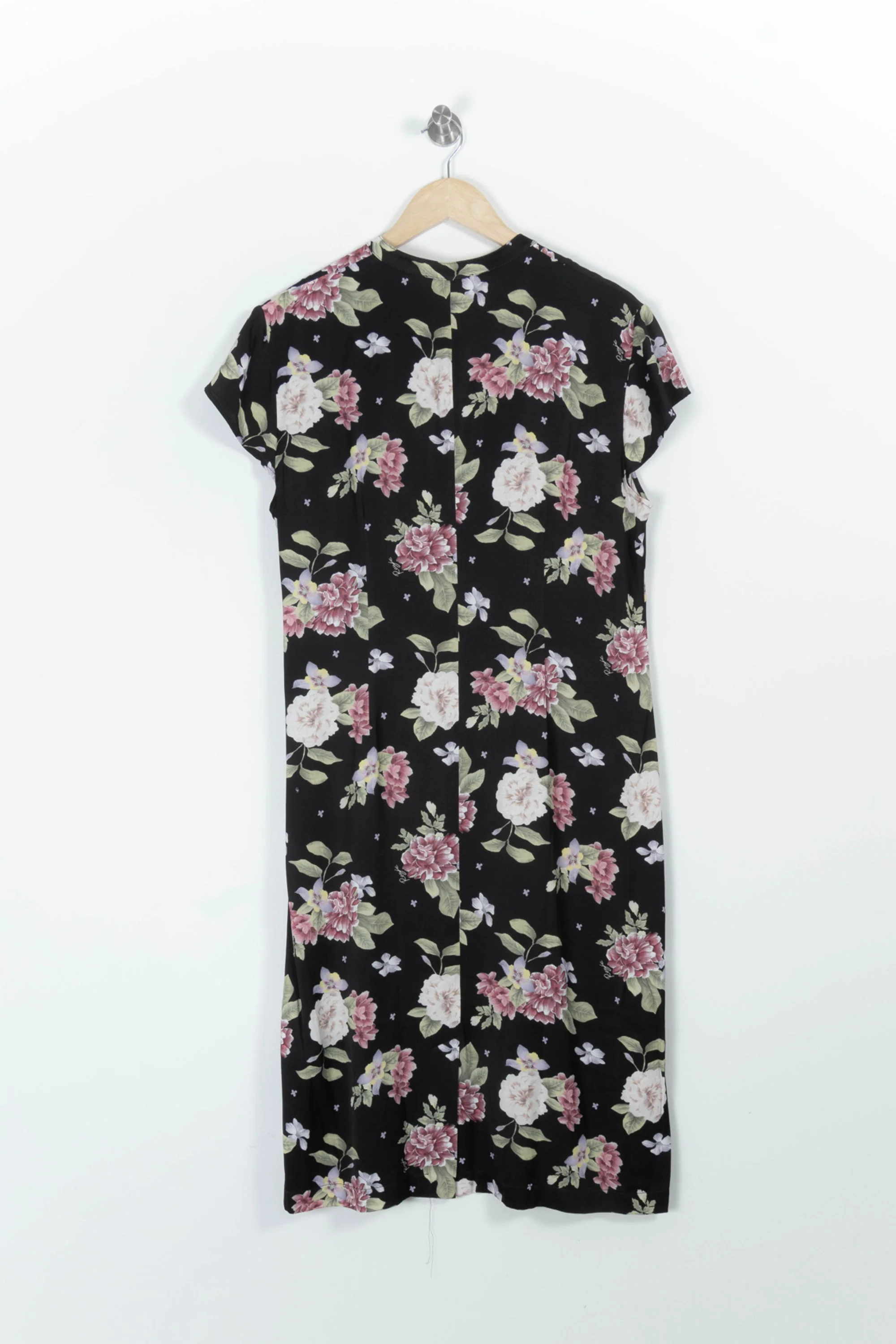 Robe Fleurie Noire - Taille XXL/44 - Image 4