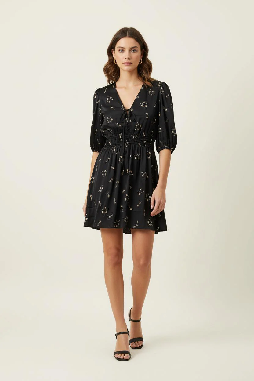 Robe Fluide Noire - Taille S/36