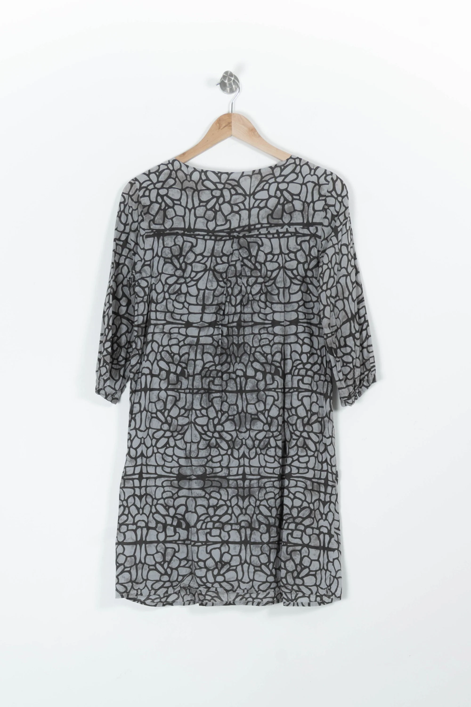 Robe grise à motifs - Taille S/36 - Image 4
