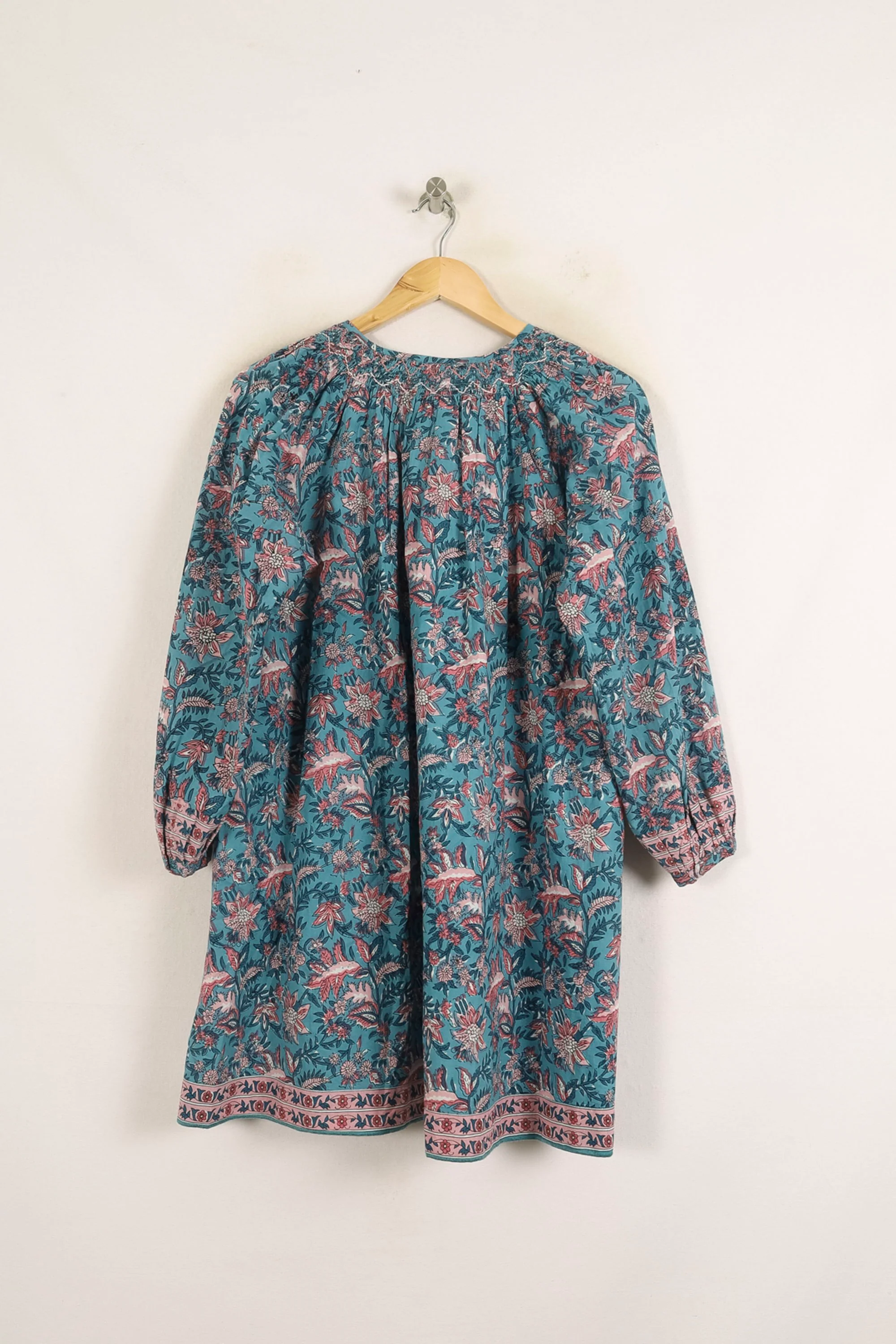 Robe Imprimée Bleu et Rose - Taille XS/34 - Image 4