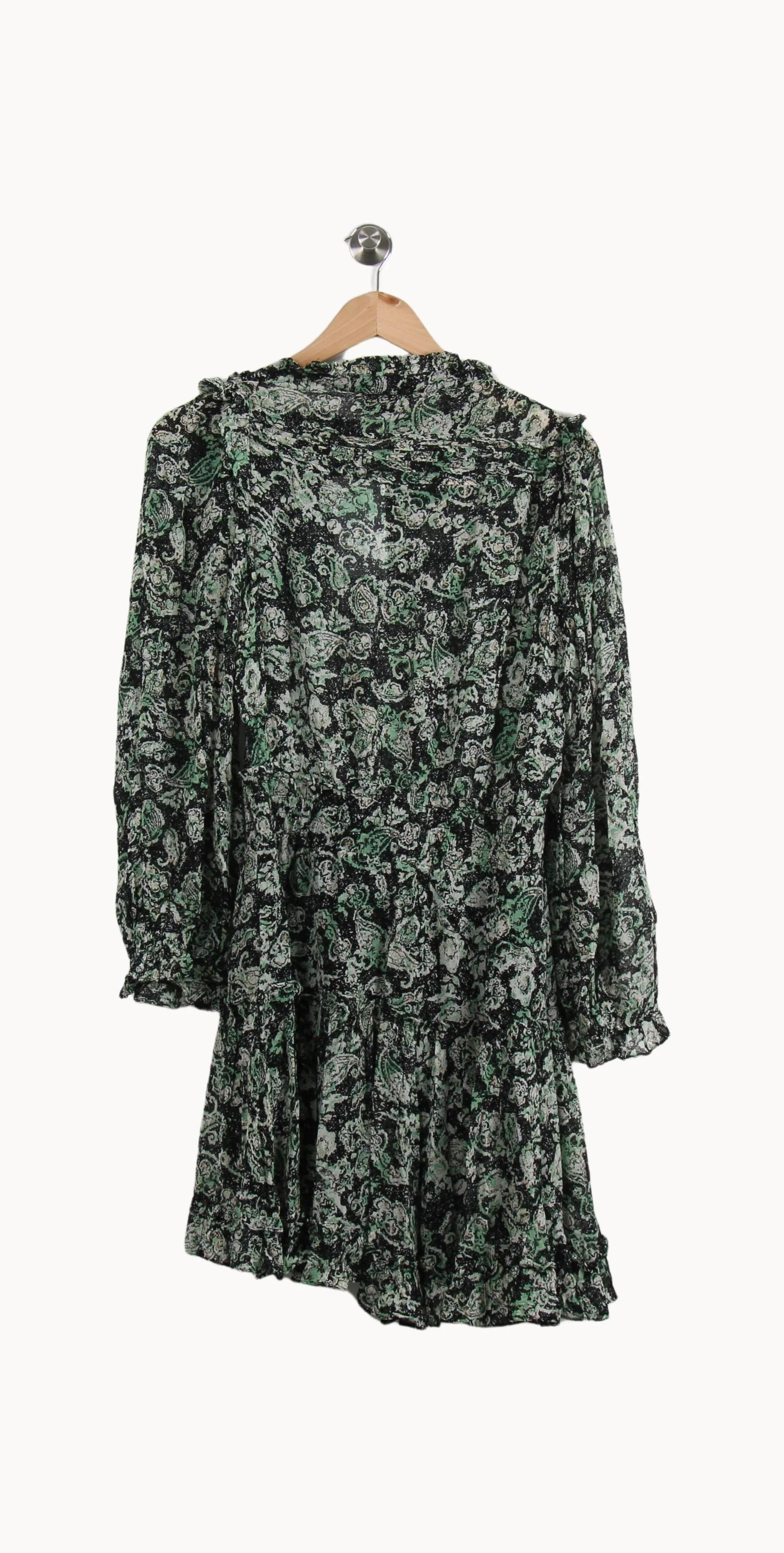 Robe Imprimée Verte et Noire - Taille M/38 - Image 4