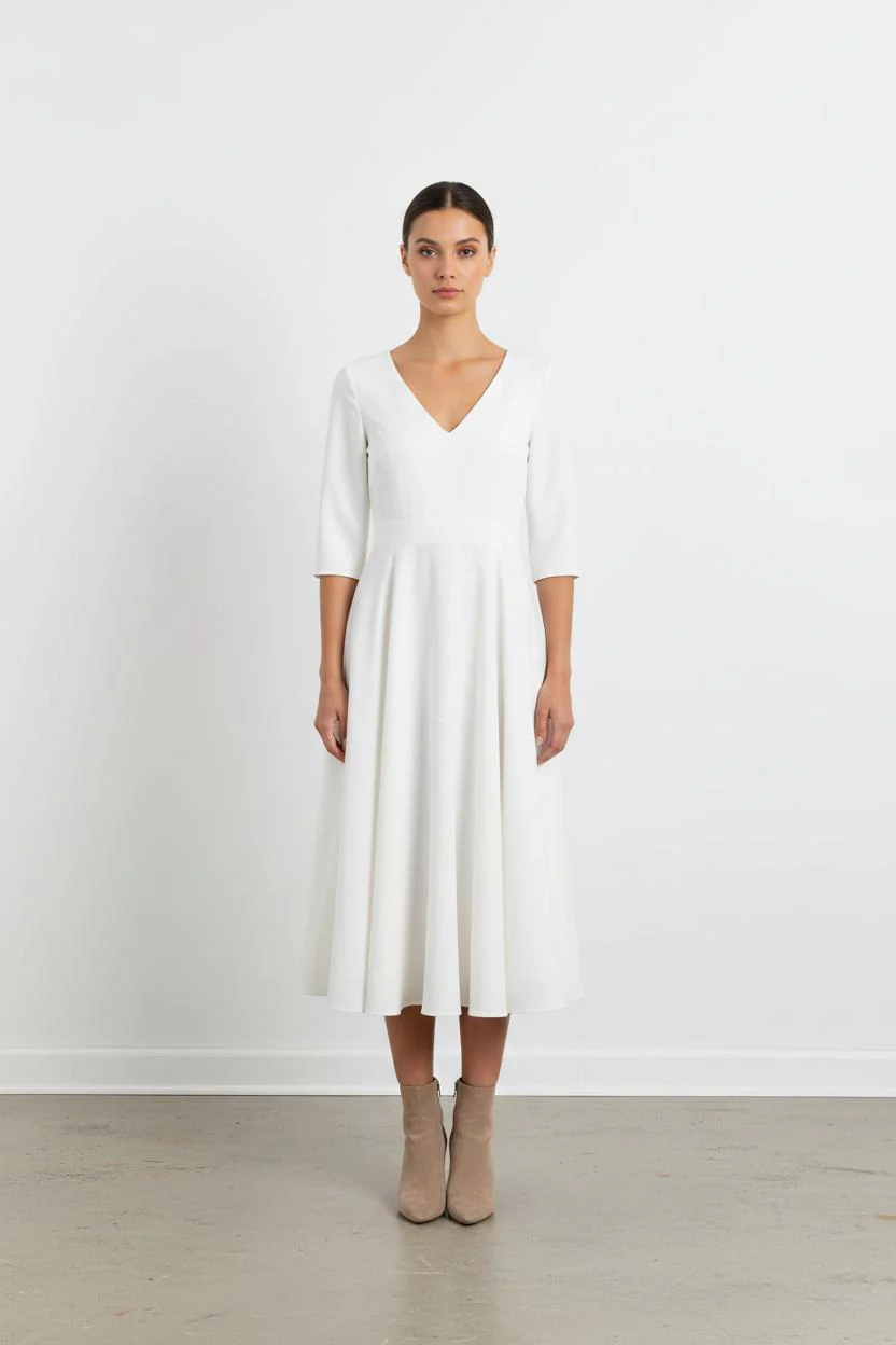 Robe Longue Beige - Taille XS/34