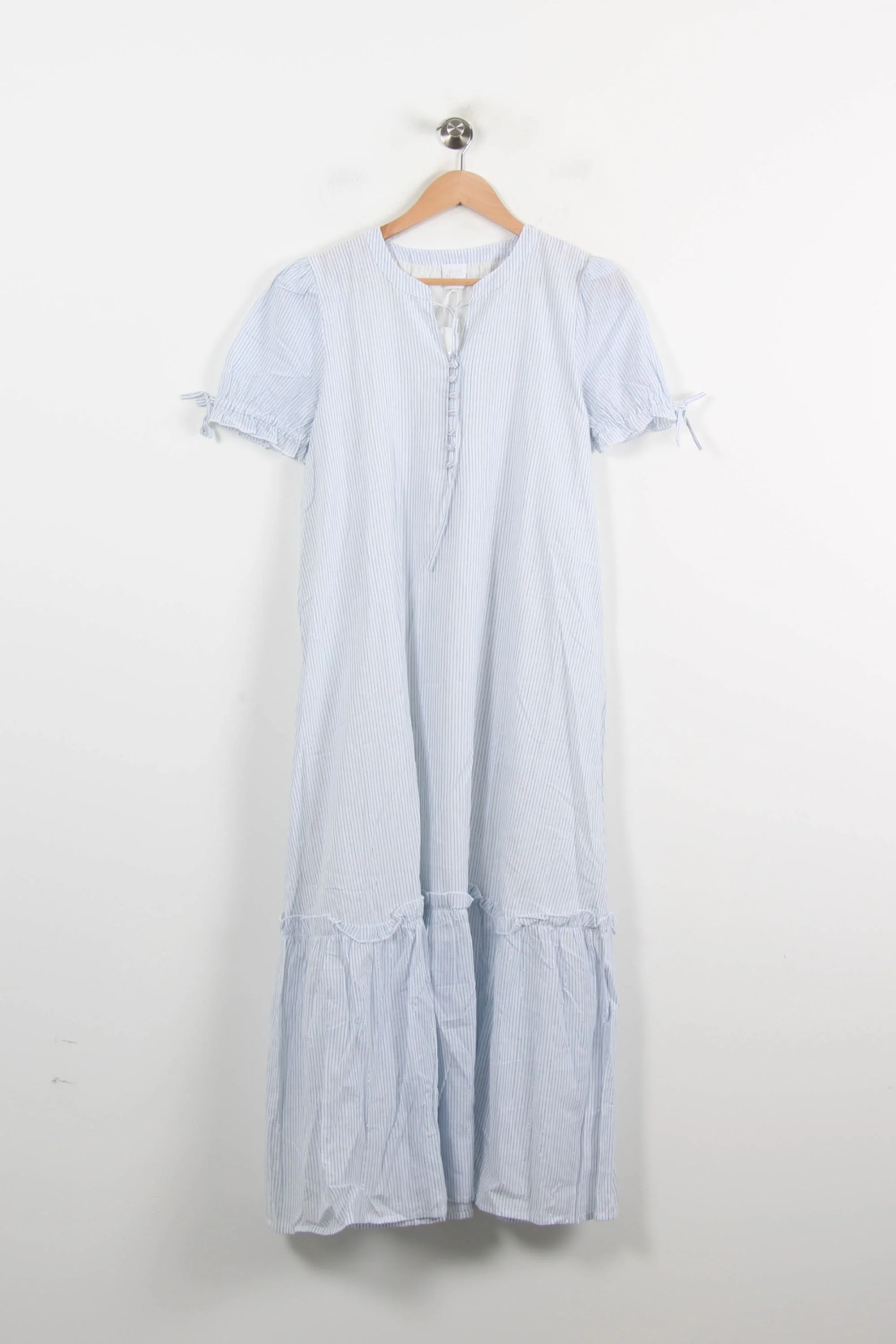 Robe Longue Blanche et Bleue - Taille M/38 - Image 2