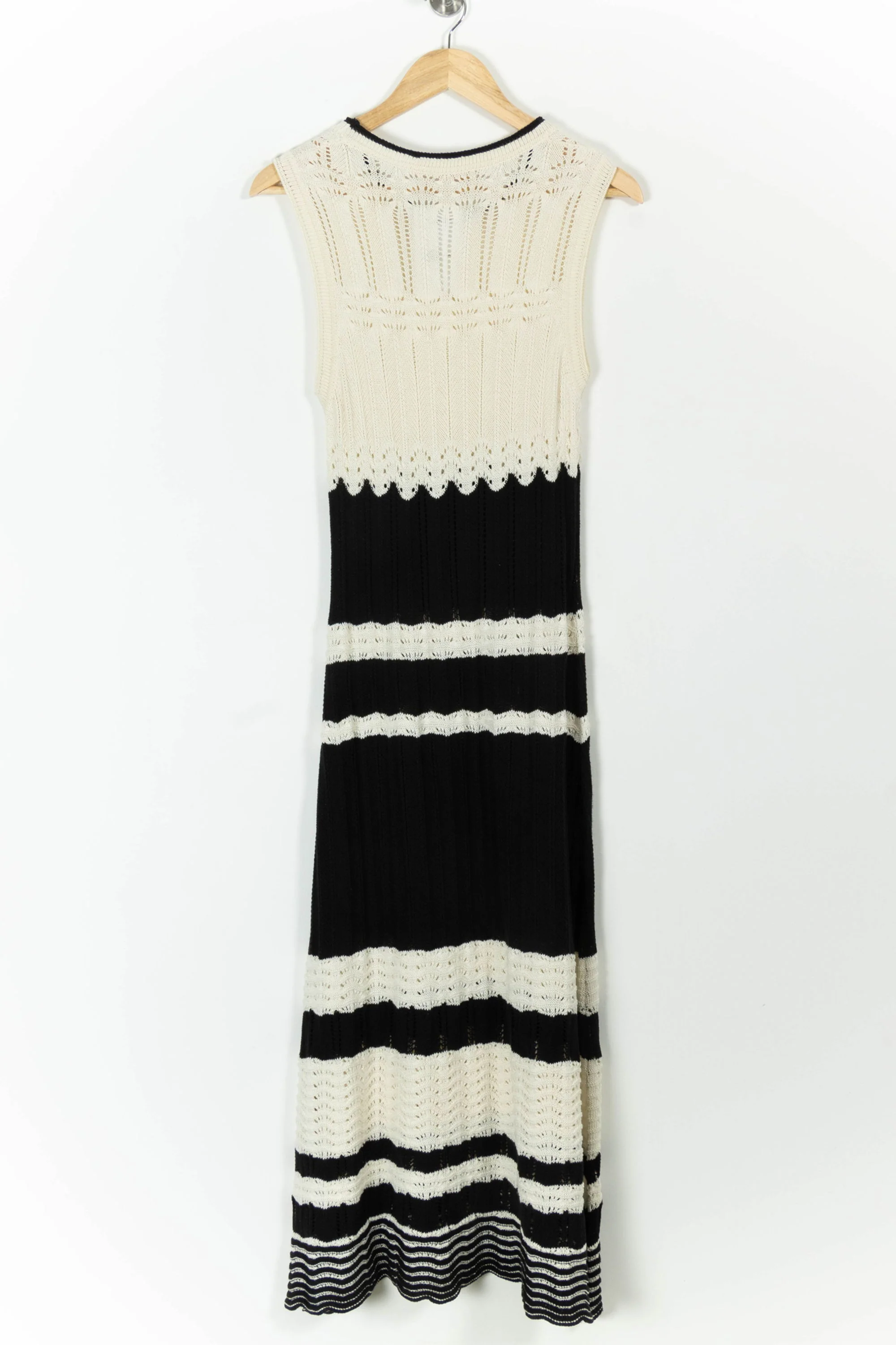Robe Longue Blanche et Noire - Taille M/38 - Image 4