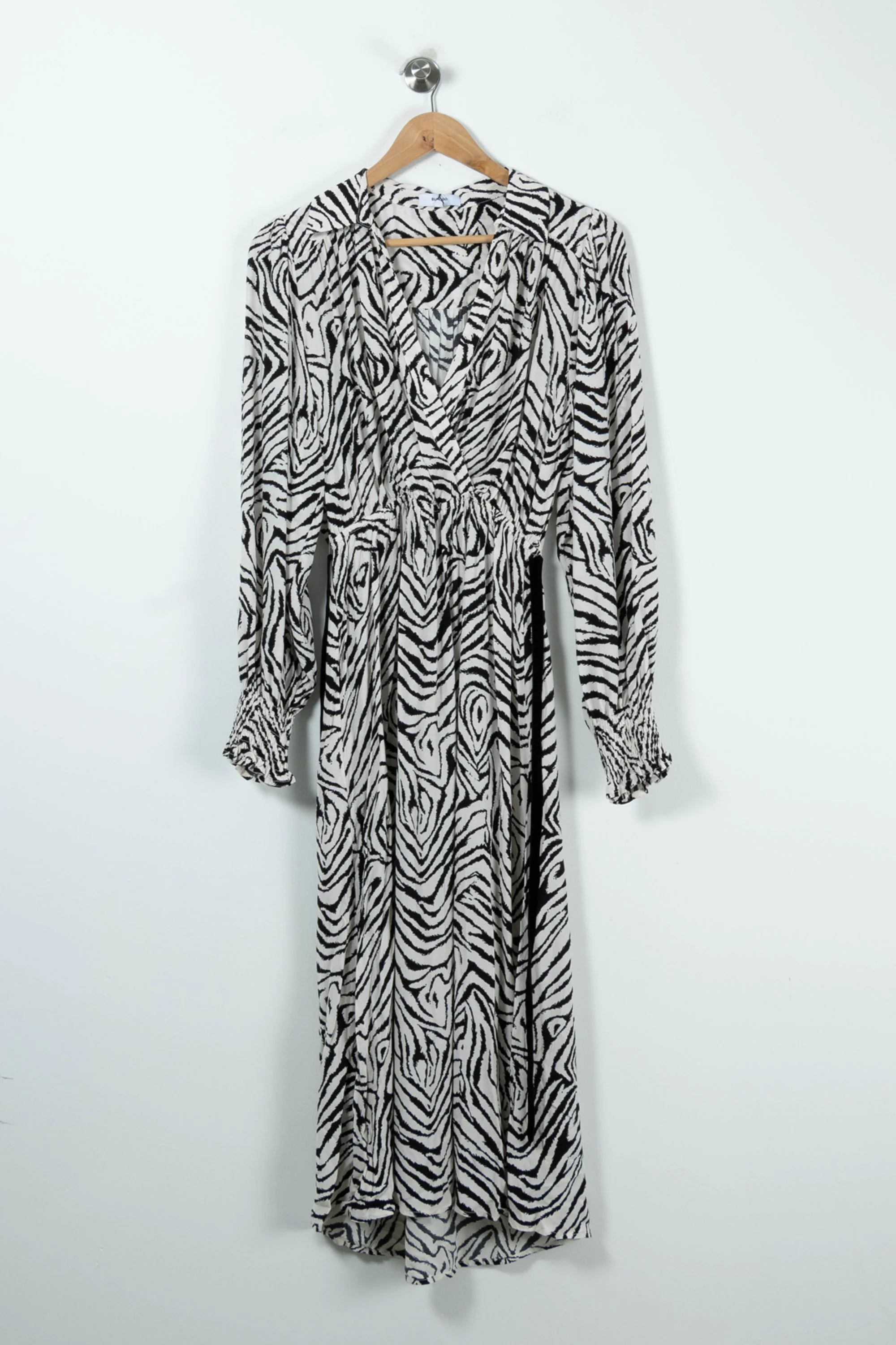 Robe Longue Blanche et Noire - Taille S/36 - Image 2