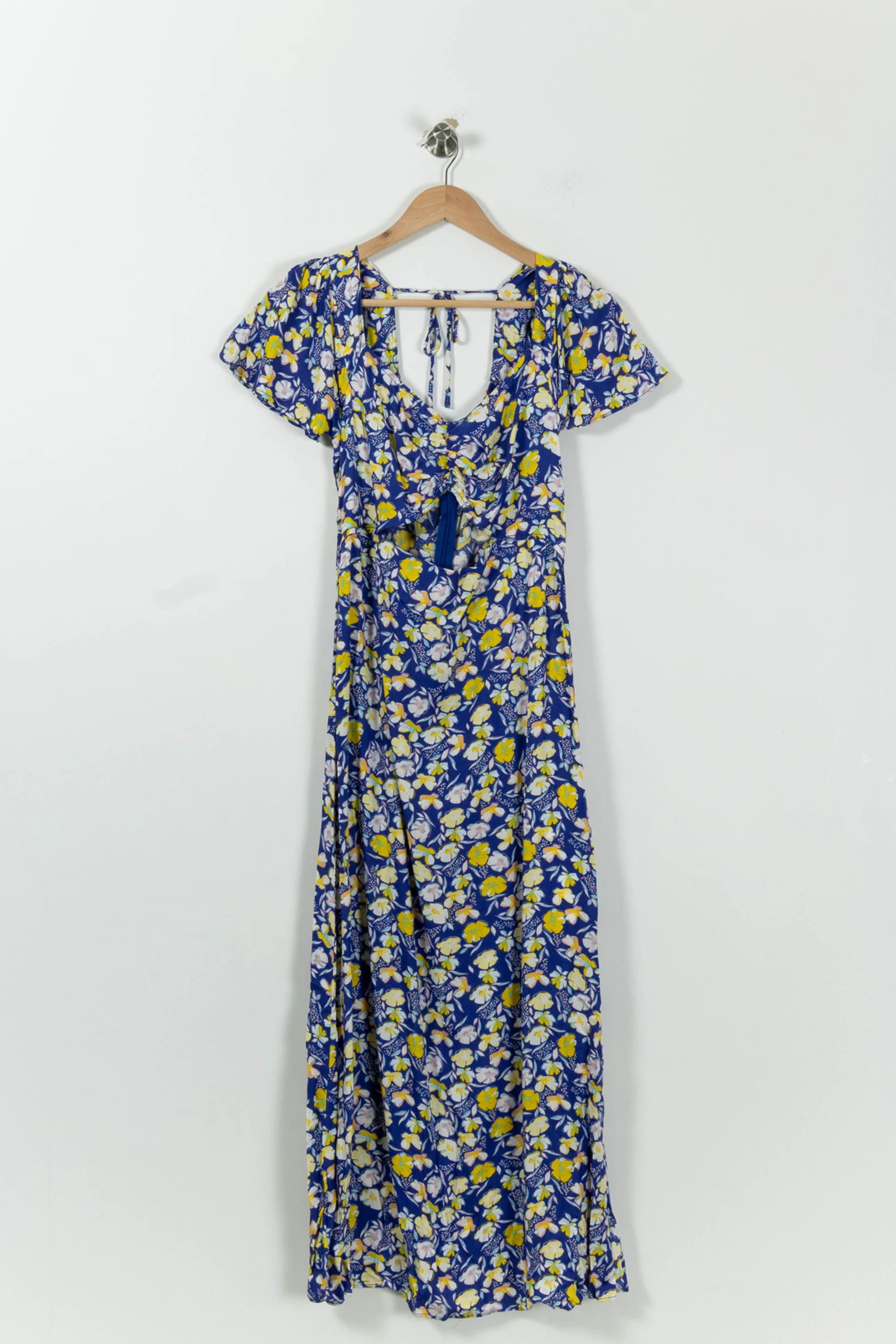 Robe Longue Bleu et Jaune - Taille L/40 - Image 2