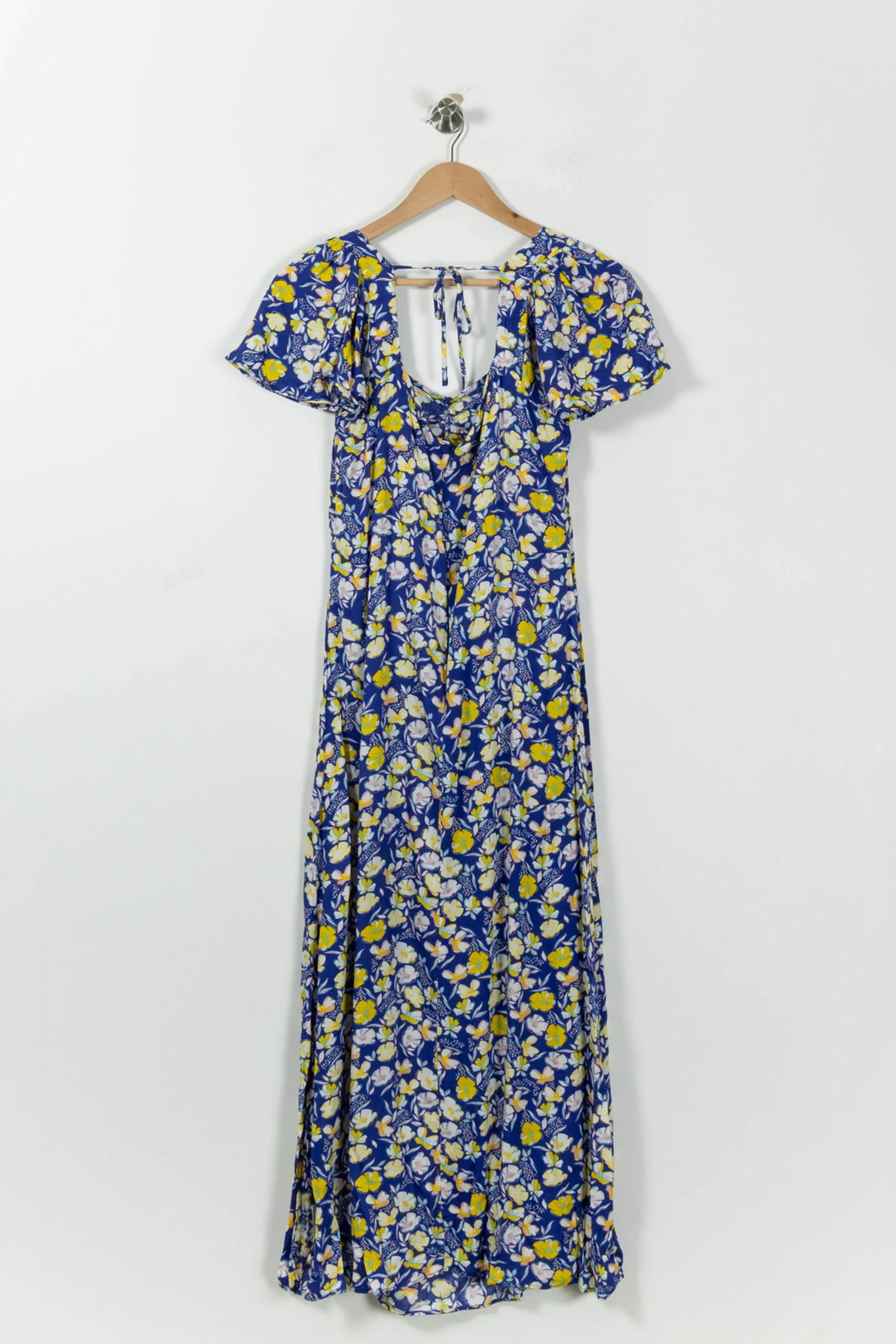 Robe Longue Bleu et Jaune - Taille L/40 - Image 4