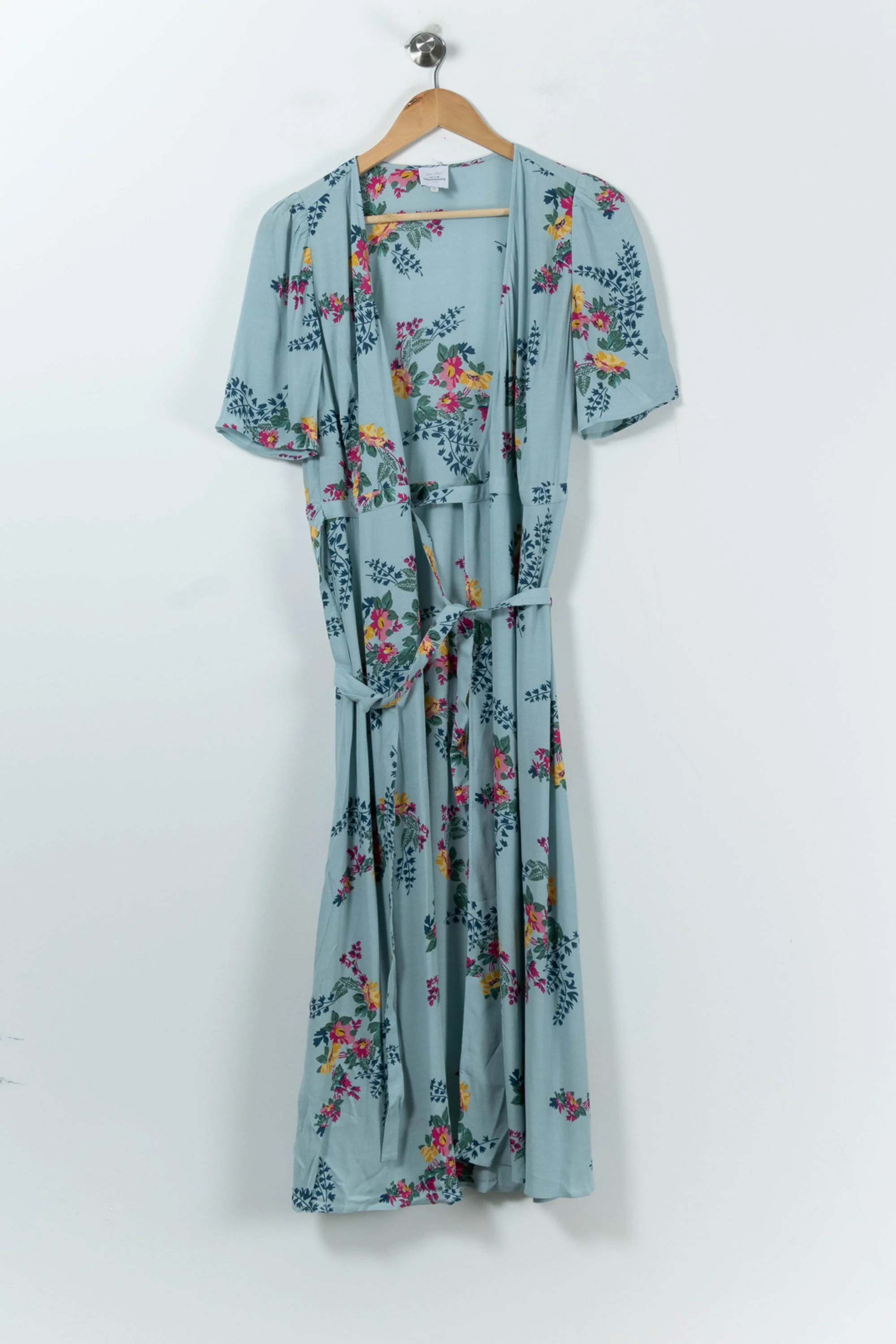 Robe Longue Bleue à Fleurs - Taille S/36 - Image 2