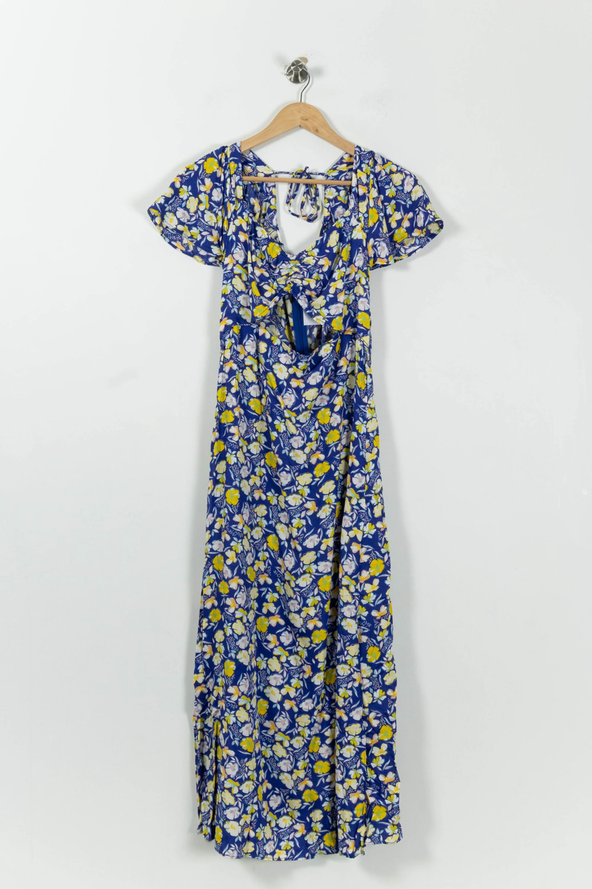 Robe Longue Bleue et Jaune - Taille L/40 - Image 2