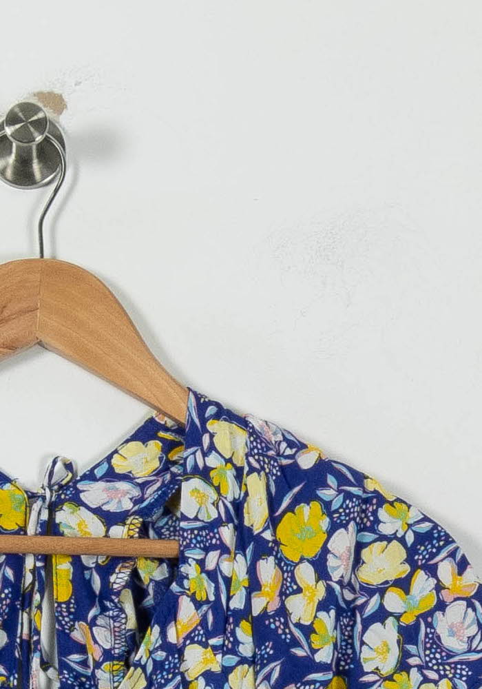 Robe Longue Bleue et Jaune - Taille L/40 - Image 3