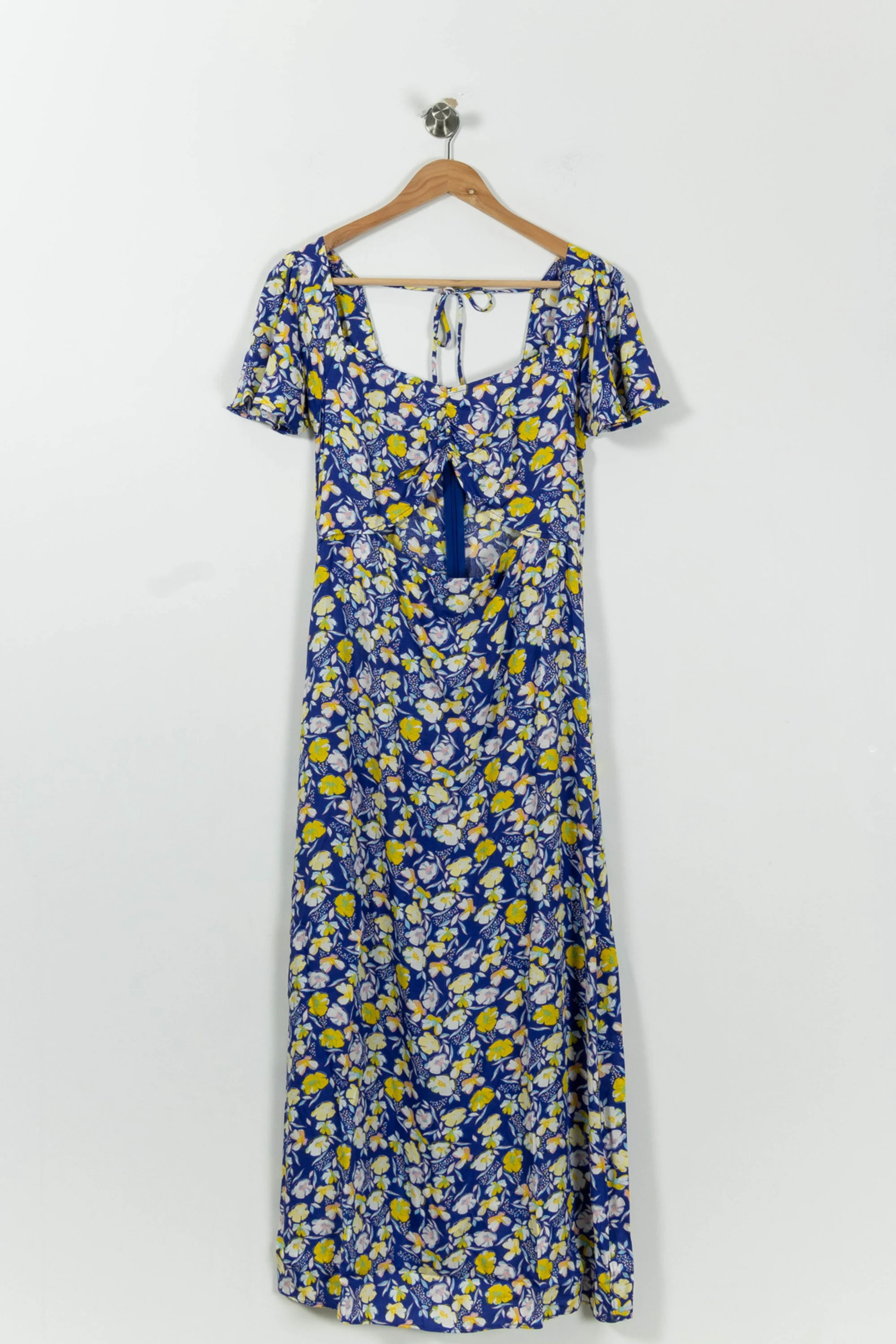 Robe Longue Bleue et Jaune - Taille L/40 - Image 2