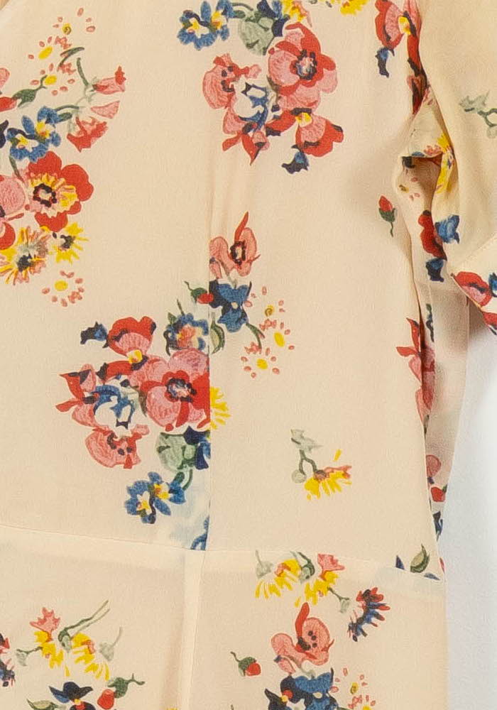 Robe Longue Fleurie Rose et Jaune - Taille S/36 - Image 3
