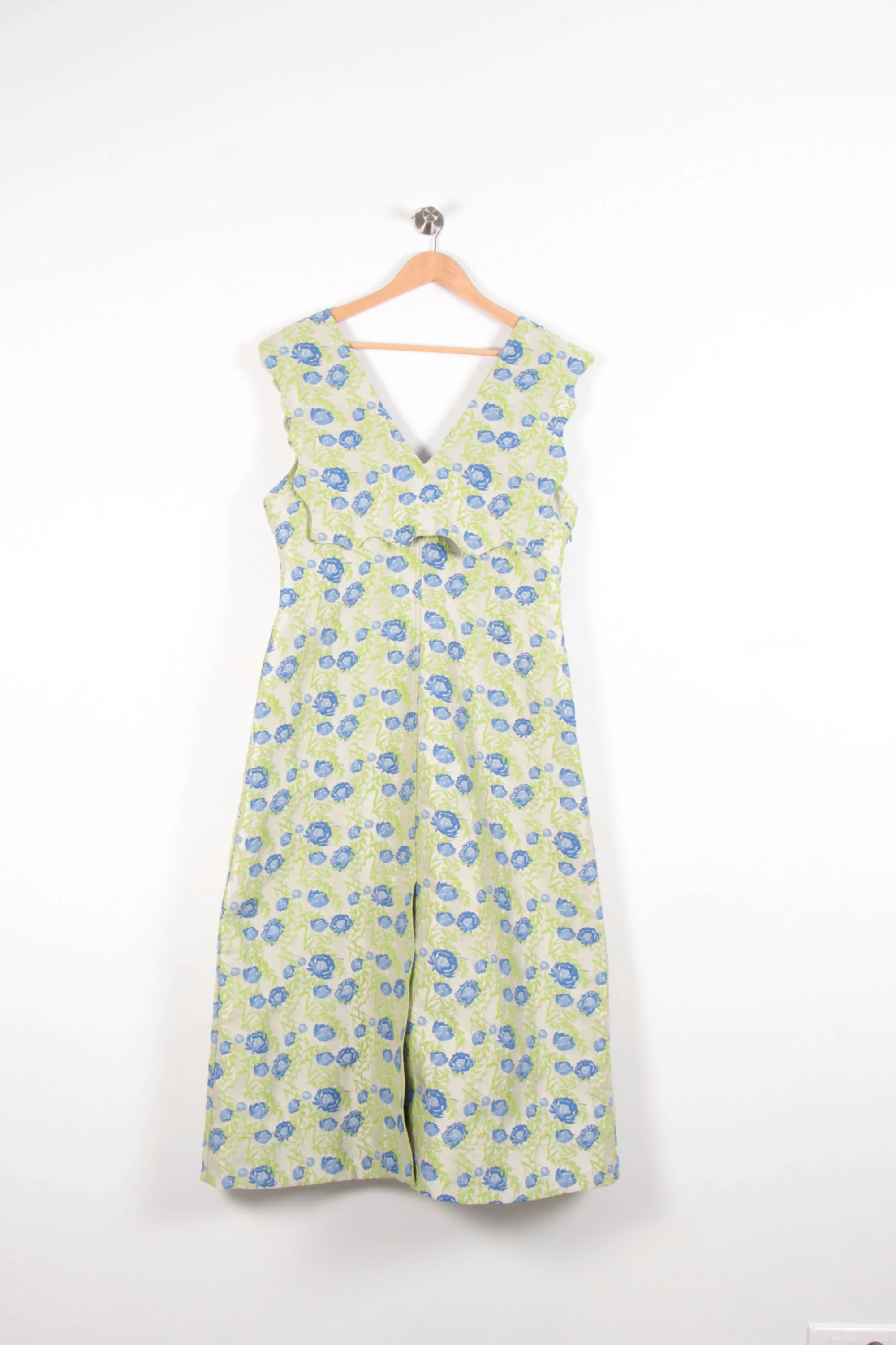 Robe Longue Jaune et Bleue - Taille XL/42 - Image 2