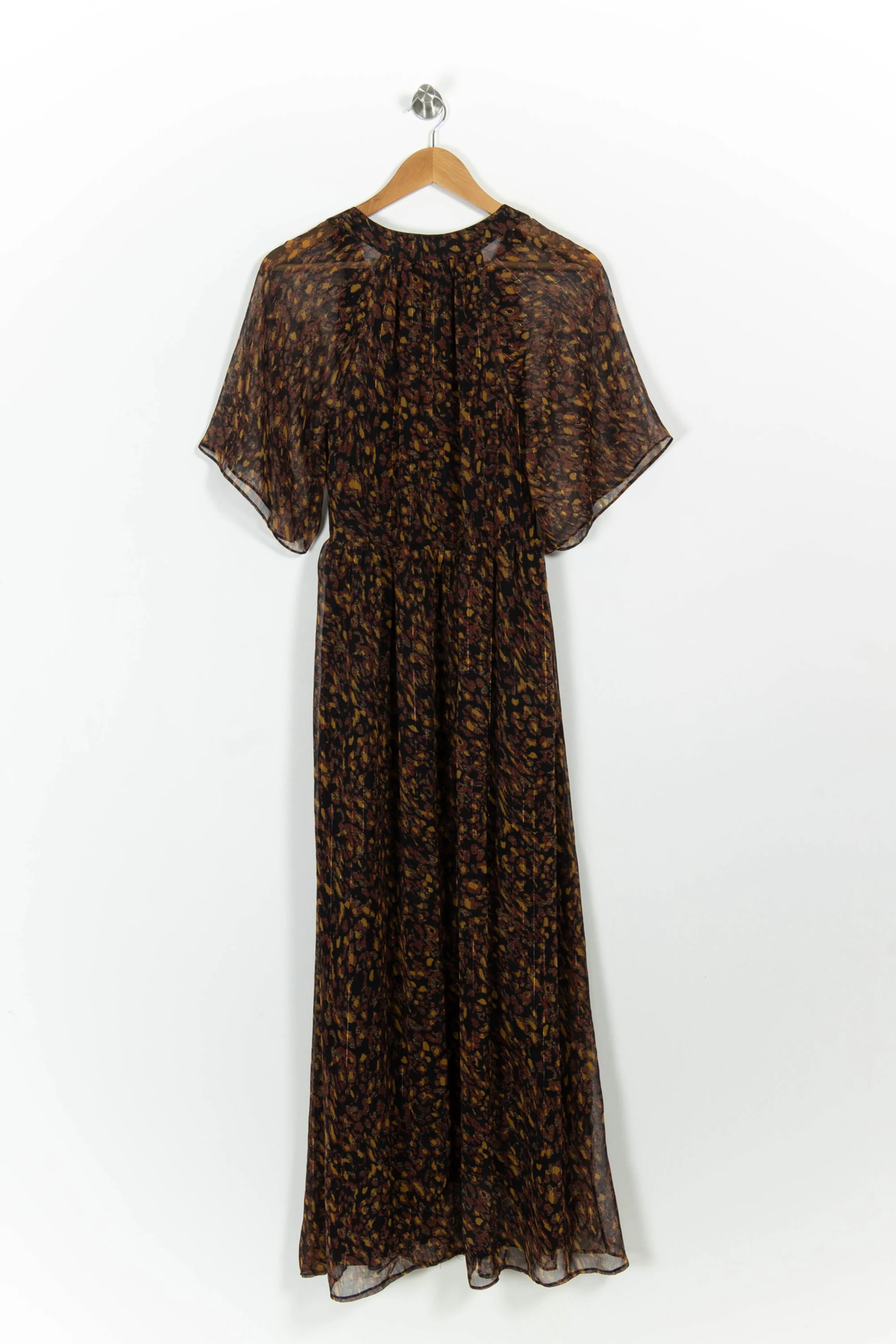 Robe Longue Marron et Noire - Taille S/36 - Image 4
