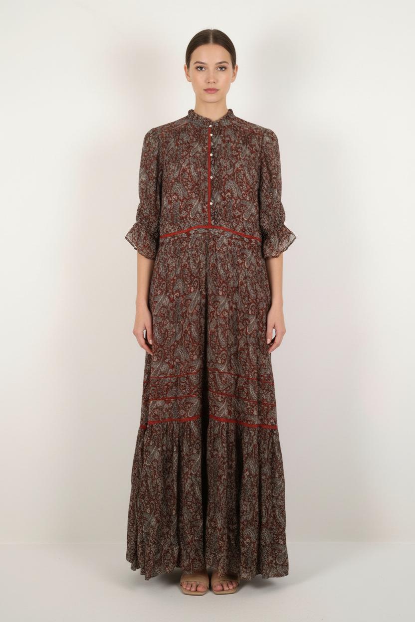 Robe Longue Marron - Taille S/36