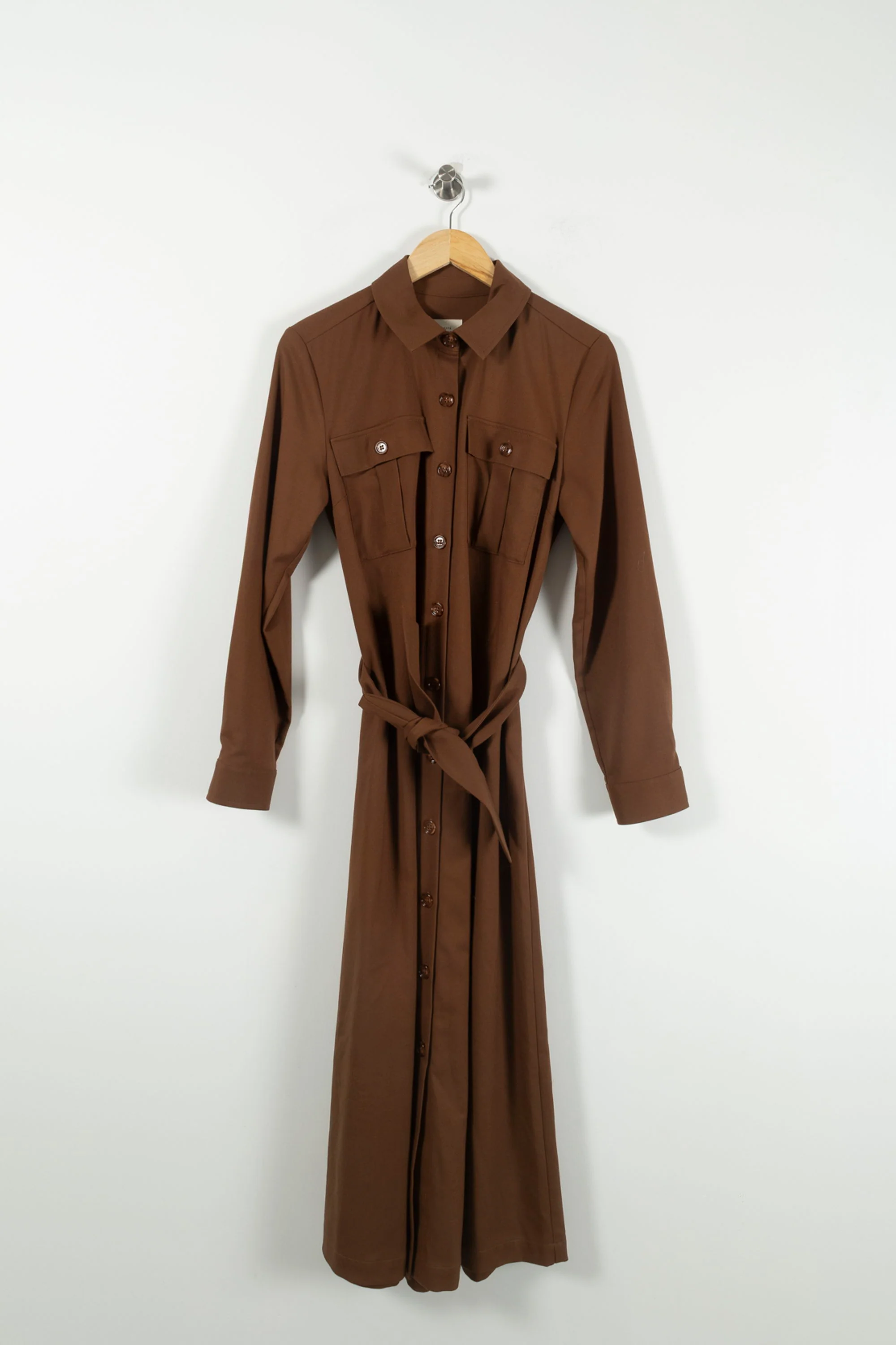 Robe longue marron - Taille S/36 - Image 2
