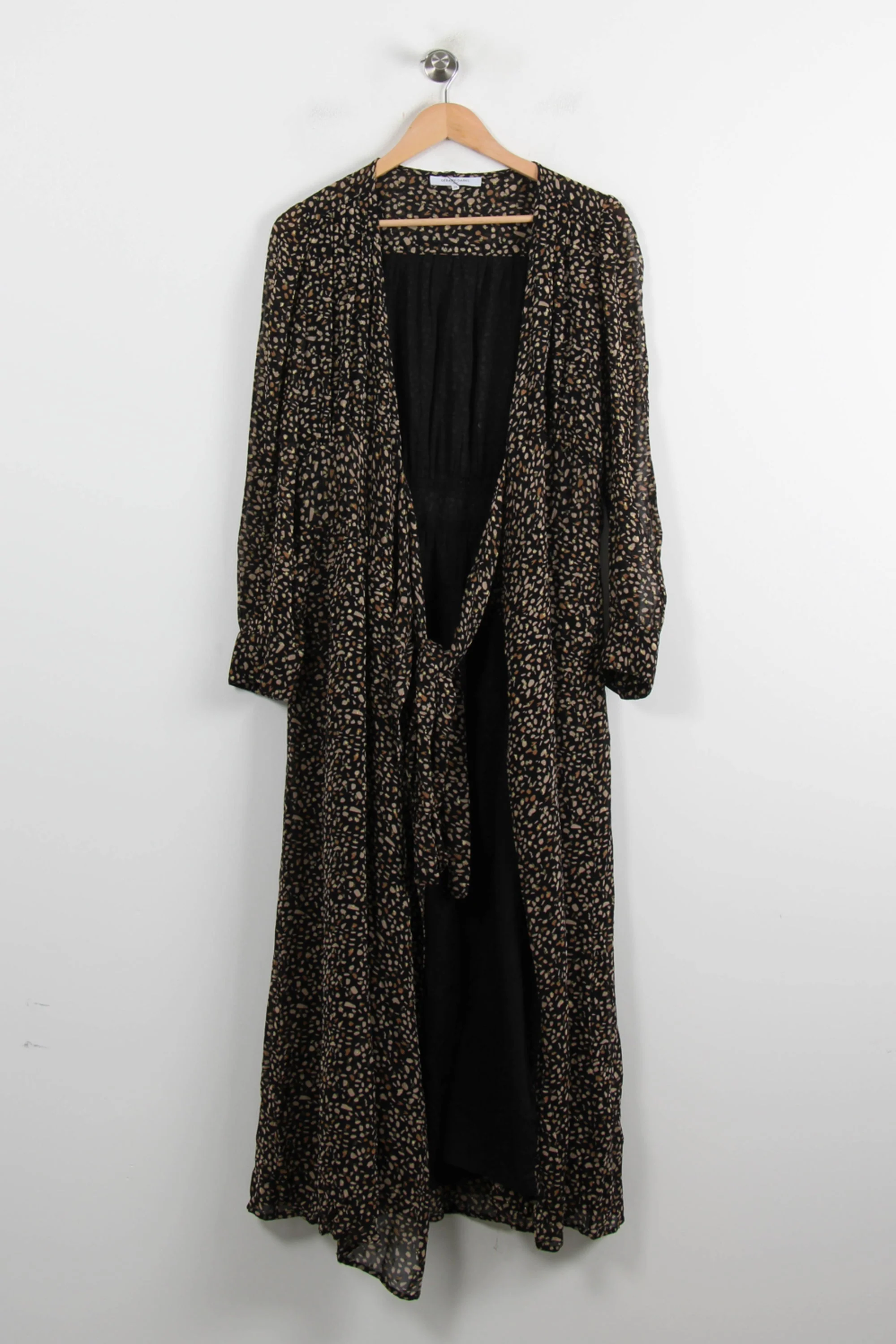 Robe Longue Noire et Beige - Taille M/38 - Image 2
