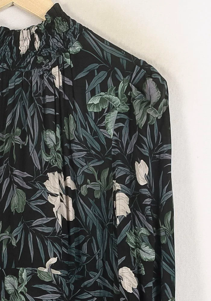 Robe Longue Noire et Verte - Taille XL/42 - Image 3