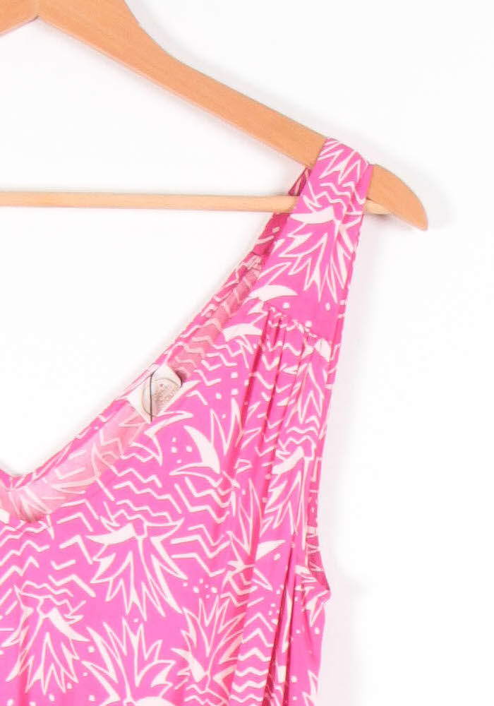 Robe Longue Rose et Blanche - Taille S/36 - Image 3