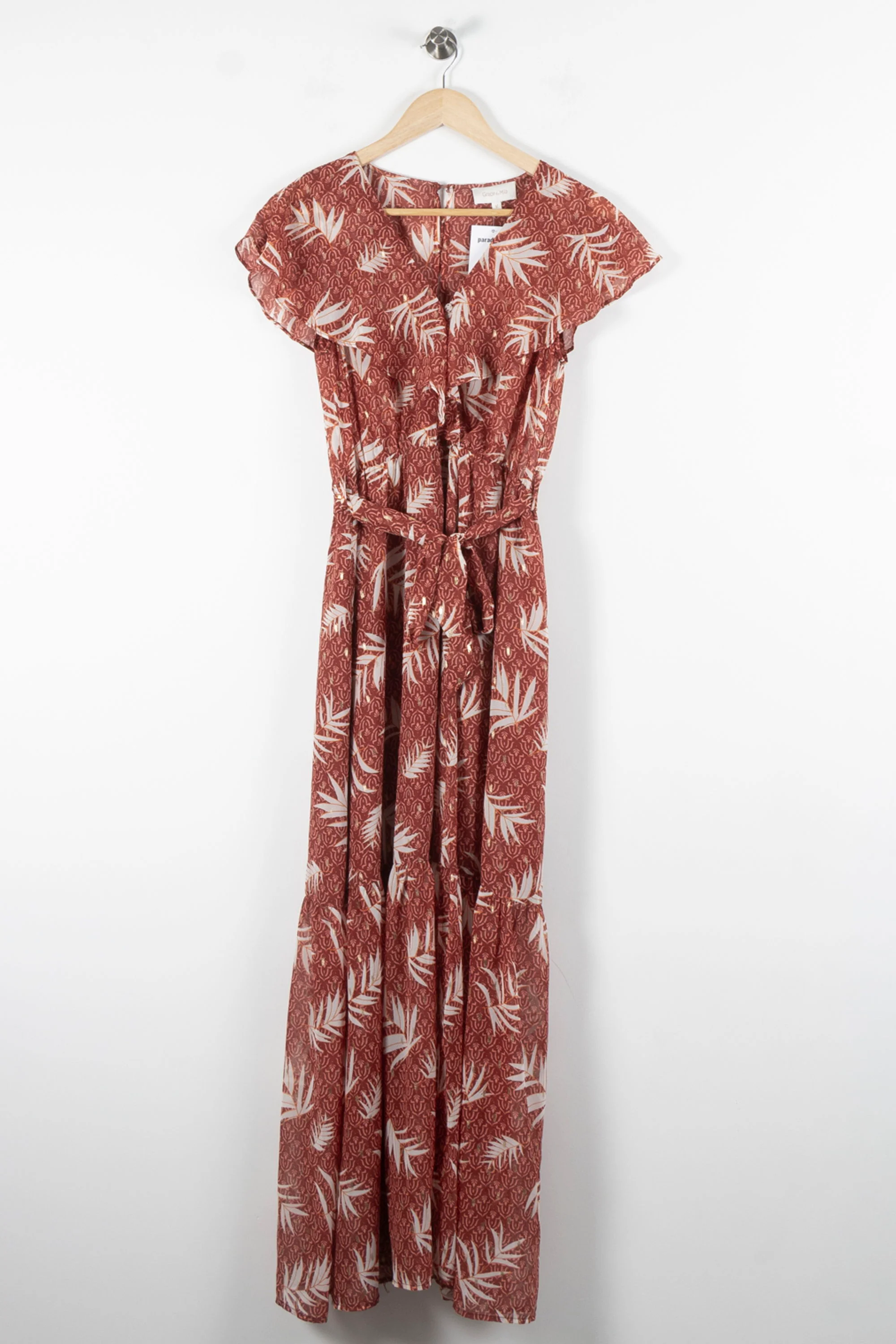 Robe Longue Rouge et Blanche - Taille M/38 - Image 2