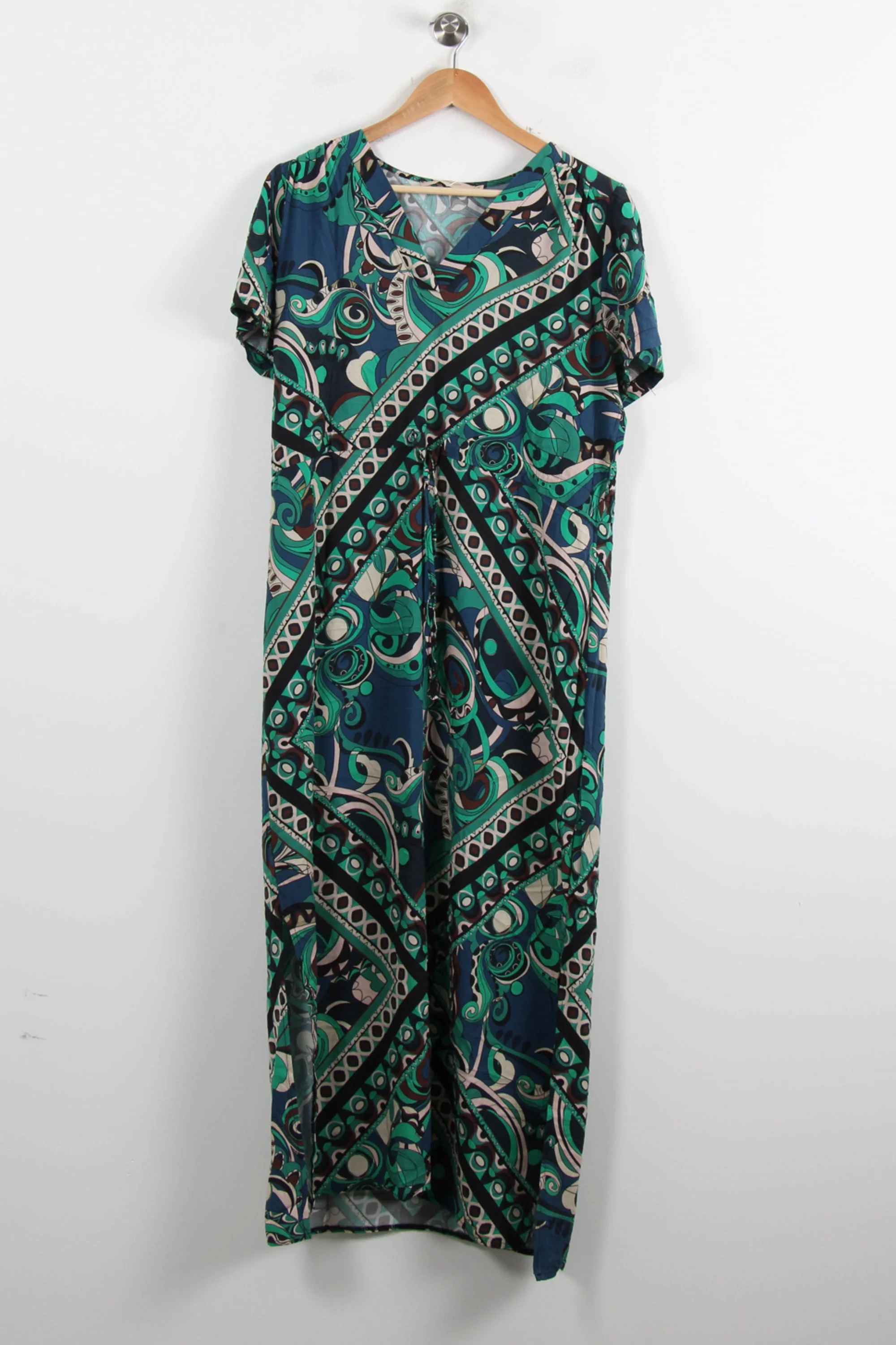 Robe Longue Verte et Bleue - Taille XL/42 - Image 2