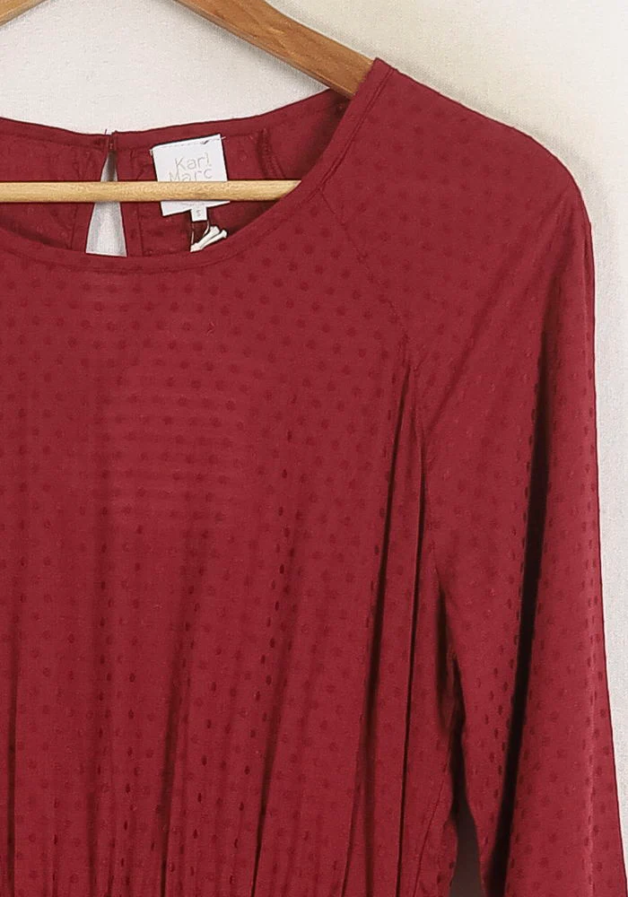 Robe Manche Longue Bordeaux - Taille S/36 - Image 3