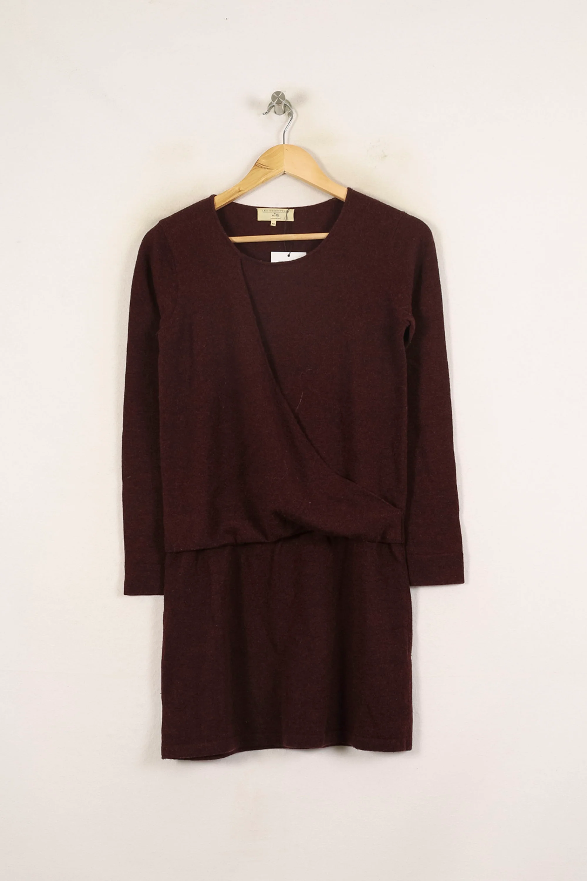 Robe Manches Longues Bordeaux - Taille XS/34 - Image 2
