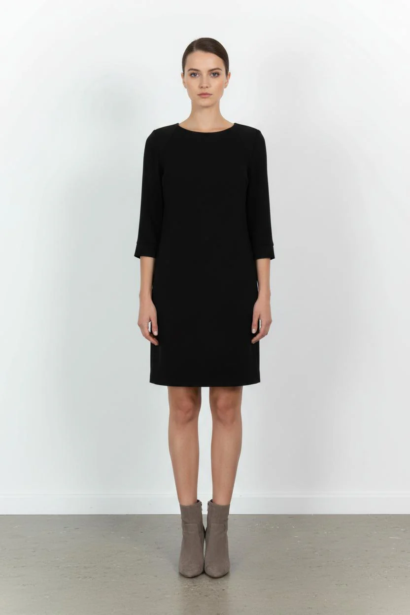 Robe Manches Longues Noire - Taille XS/34