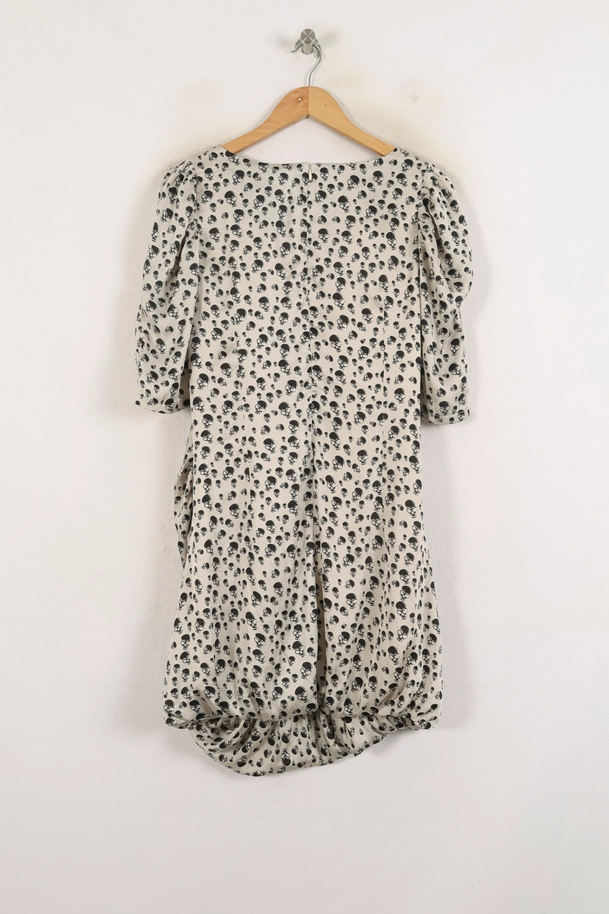Robe Mi-Longue Beige et Noire - Taille L/40 - Image 4