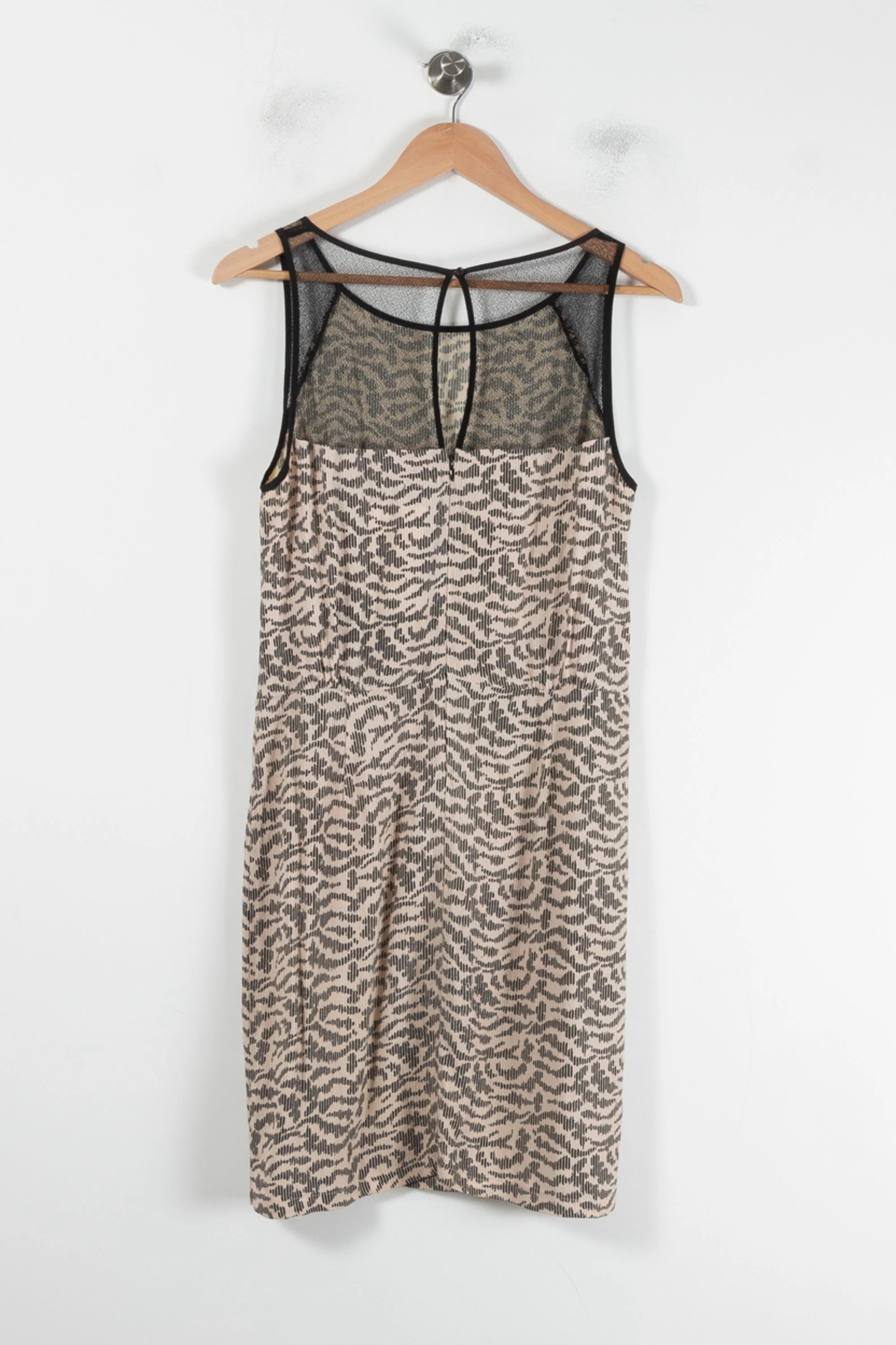Robe Midi Beige et Noir - Taille M/38 - Image 4