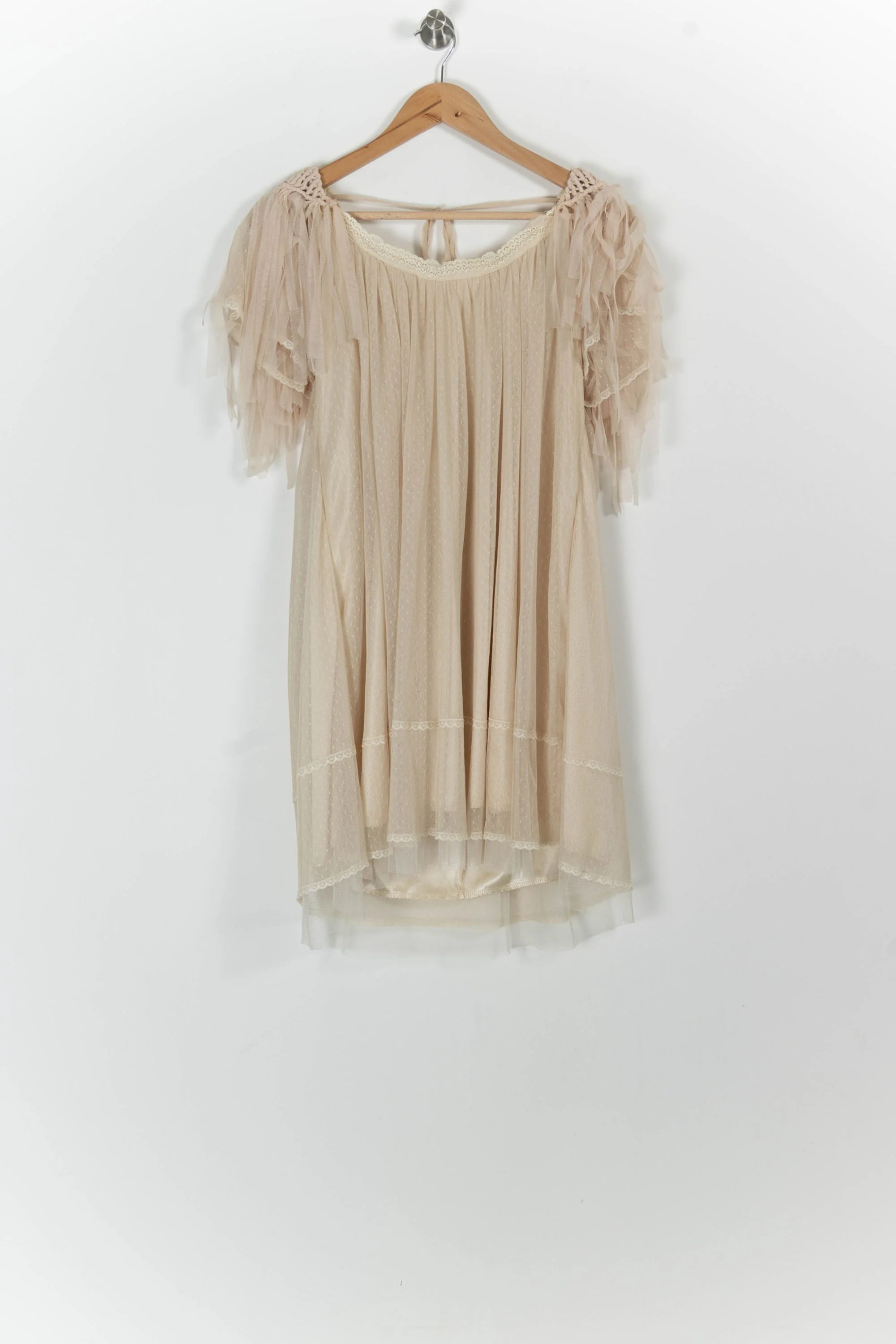Robe Midi Beige - Taille S/36 - Image 2
