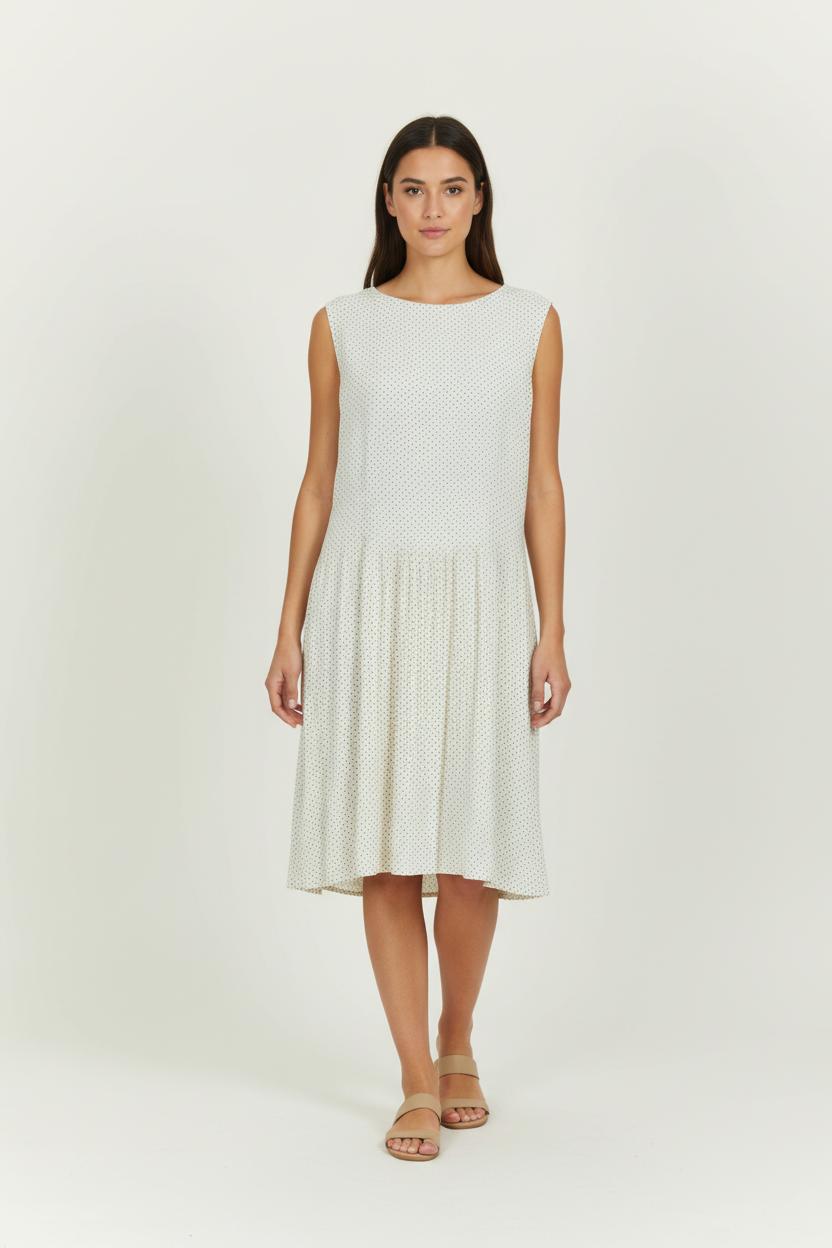 Robe Midi Blanche et Noire - Taille L/40