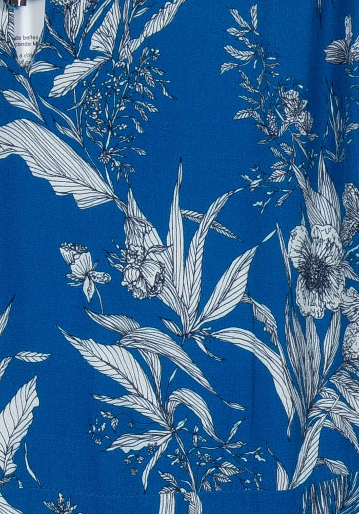 Robe Midi Bleue et Blanche - Taille XXL/44 - Image 3