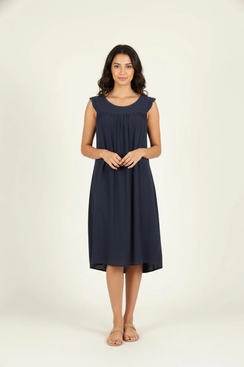 Robe Midi Bleue - Taille S/36