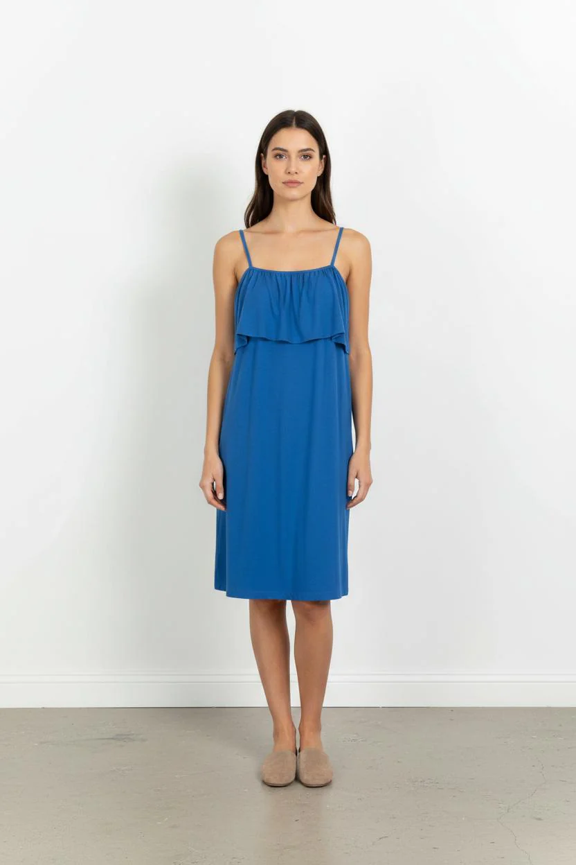 Robe Midi Bleue - Taille S/36