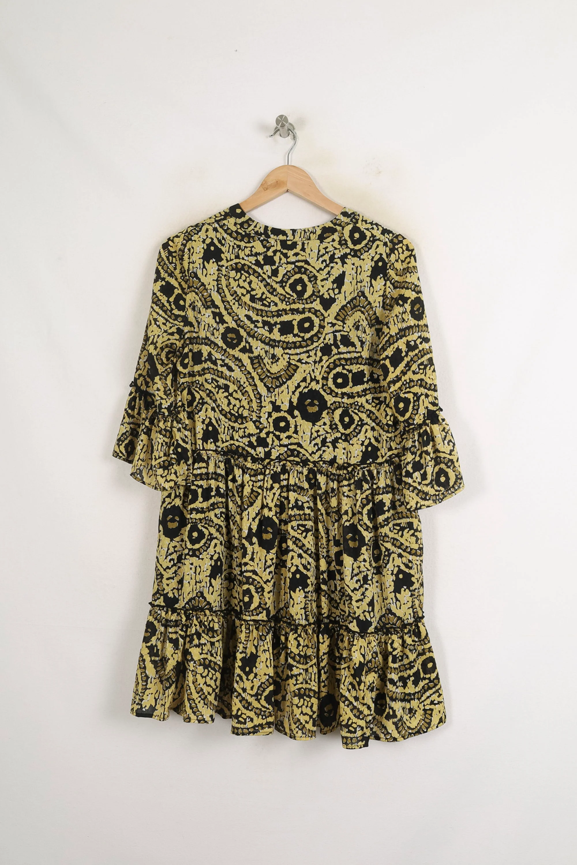 Robe Midi Jaune et Noire - Taille S/36 - Image 4
