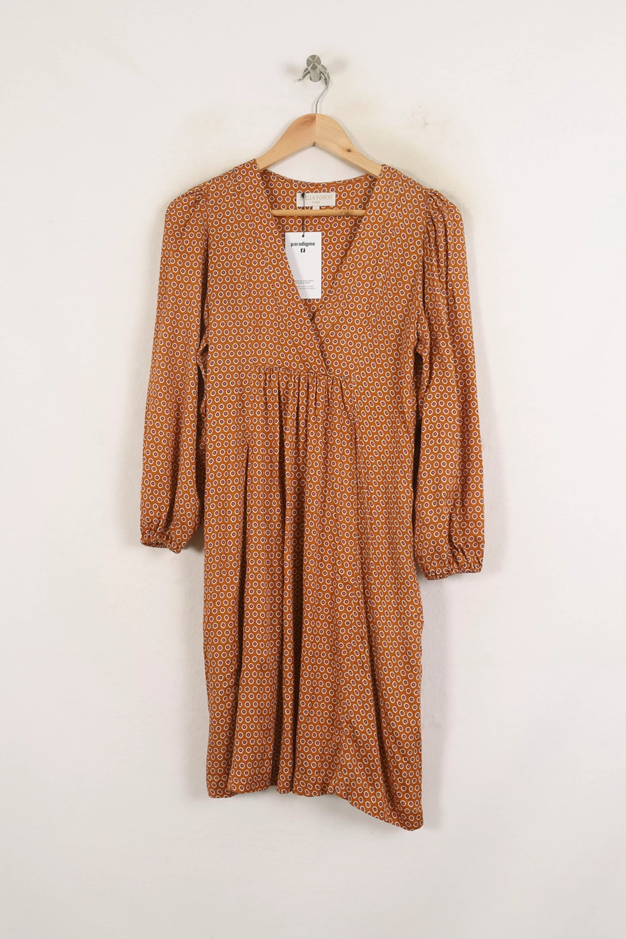 Robe Midi Marron - Taille S/36 - Image 2