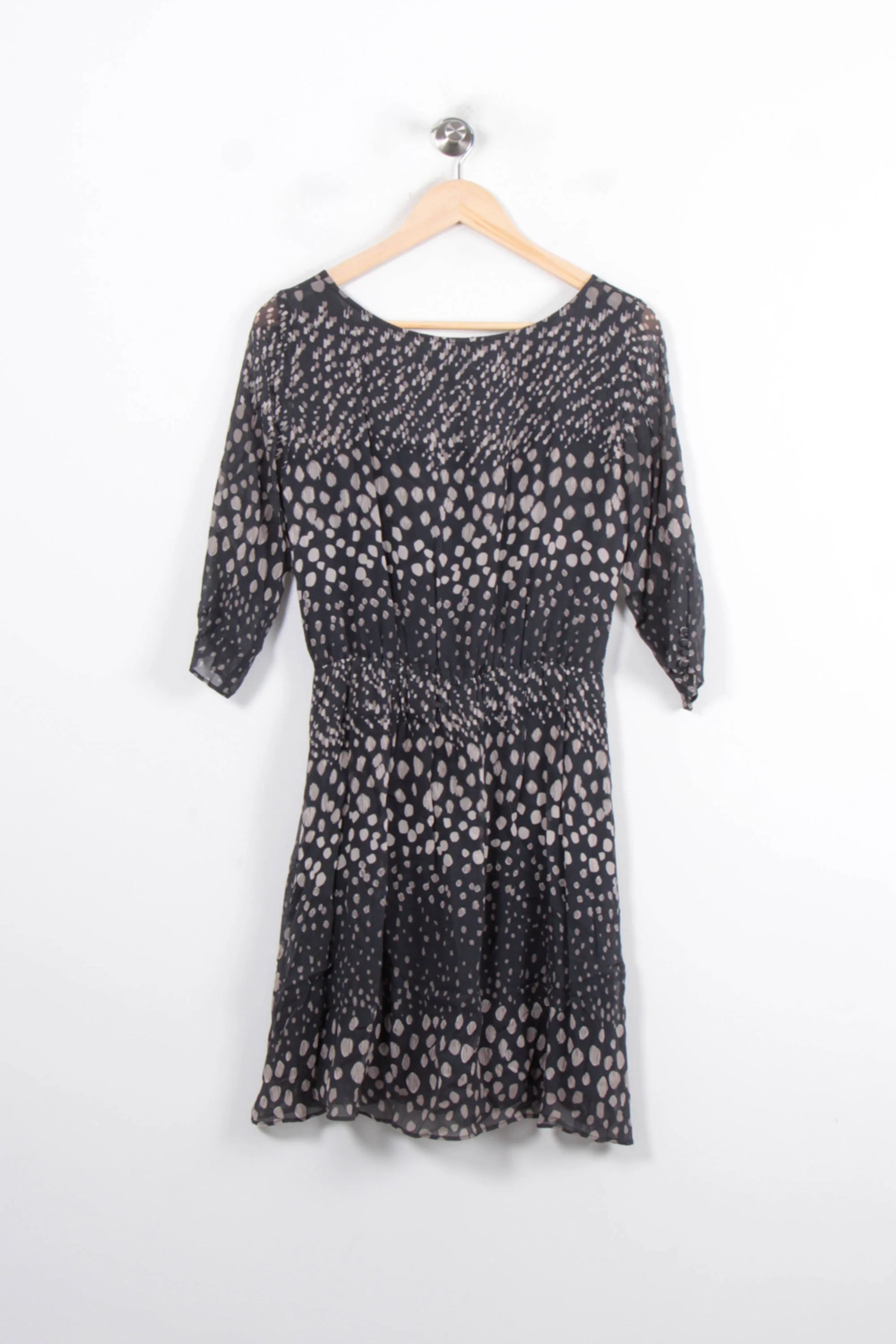 Robe Midi Noire et Beige - Taille XS/34 - Image 4