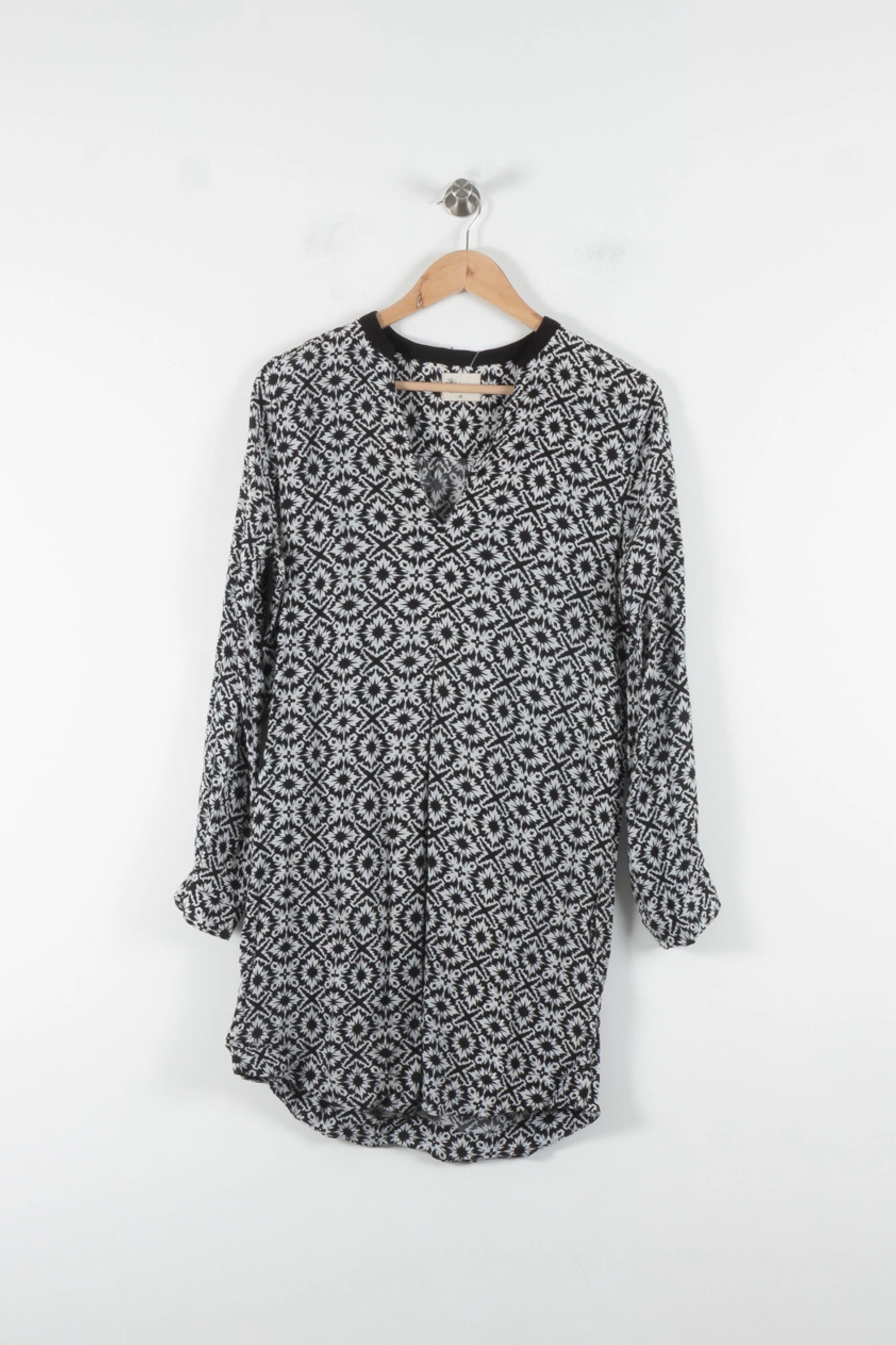 Robe Midi Noire et Blanche - Taille XL/42 - Image 2