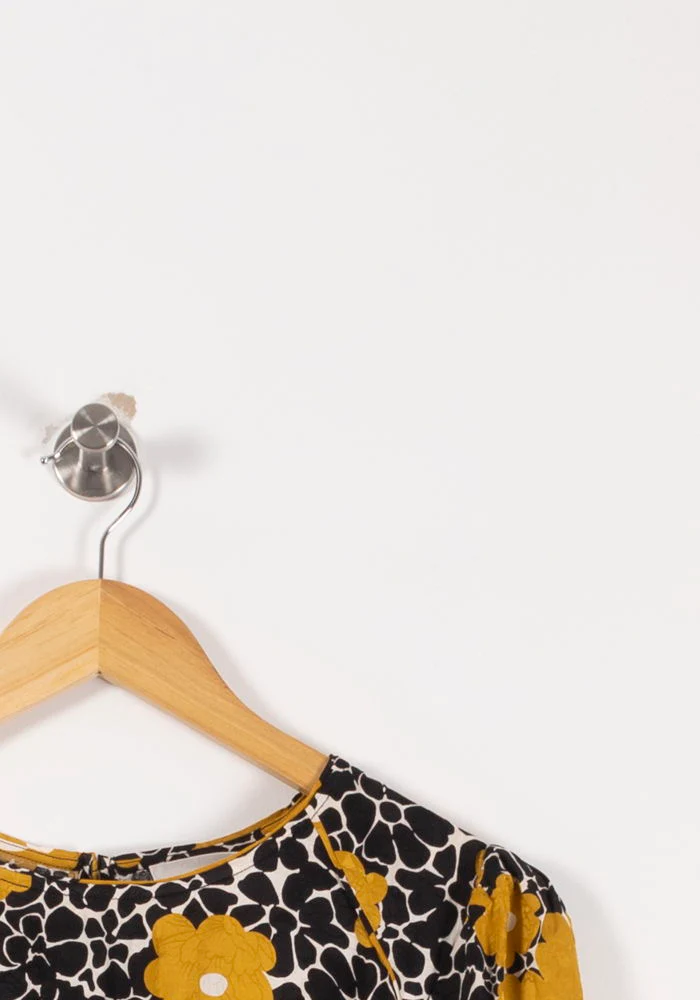 Robe Midi Noire et Jaune - Taille M/38 - Image 3