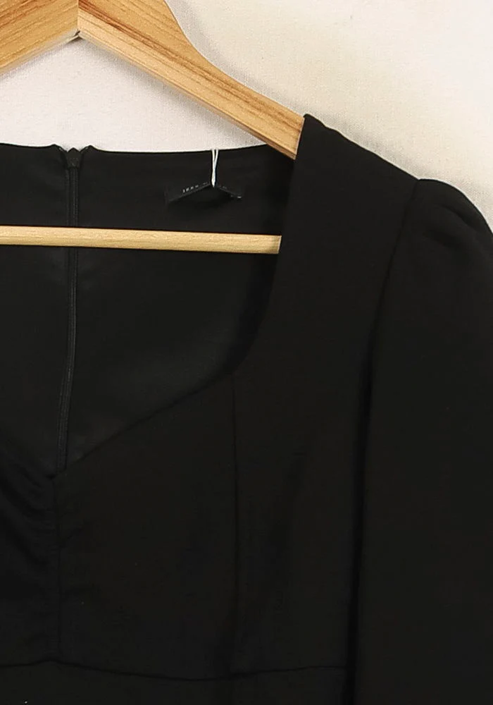 Robe Midi Noire - Taille XS/34 - Image 3