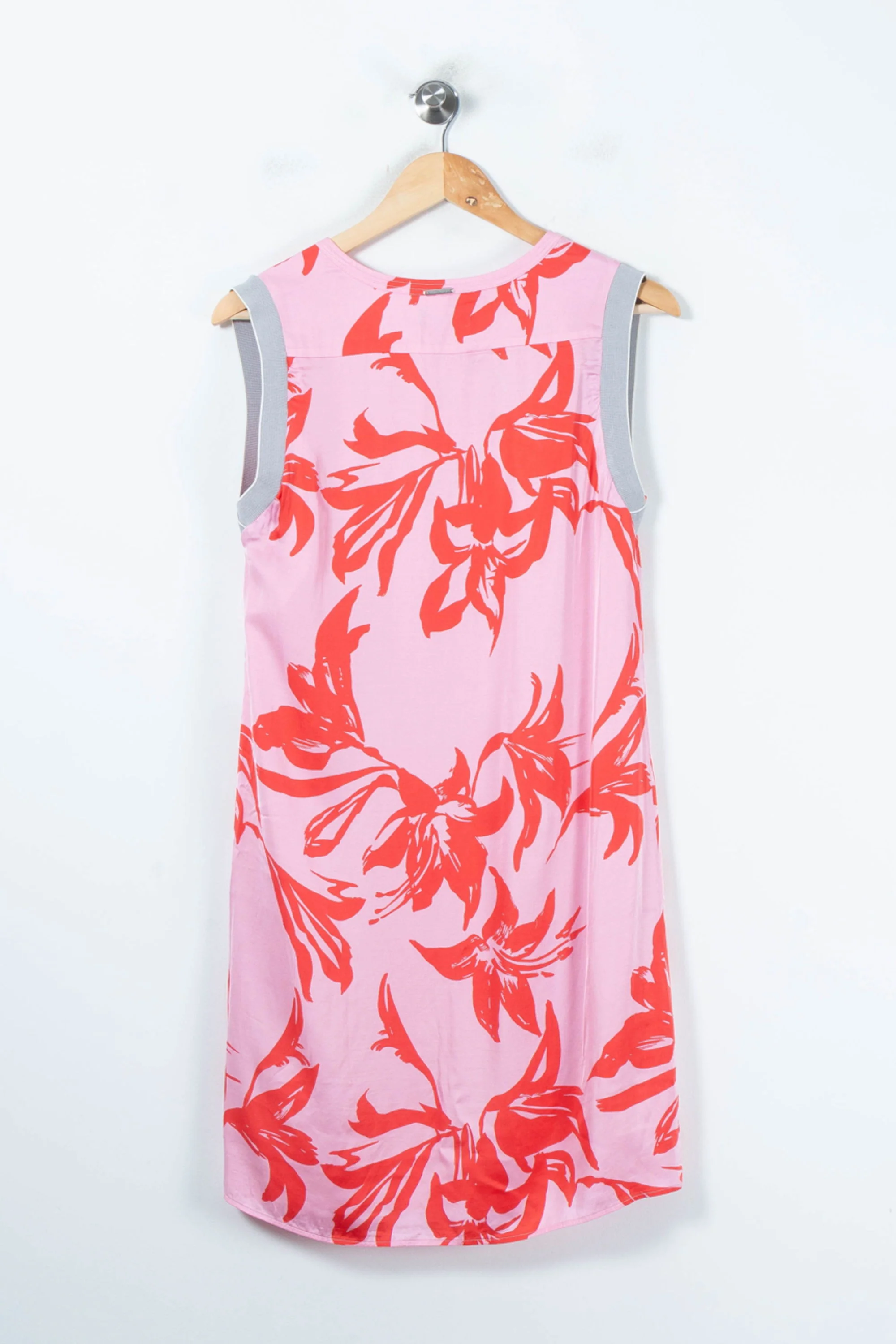Robe Midi Rose et Rouge - Taille L/40 - Image 4